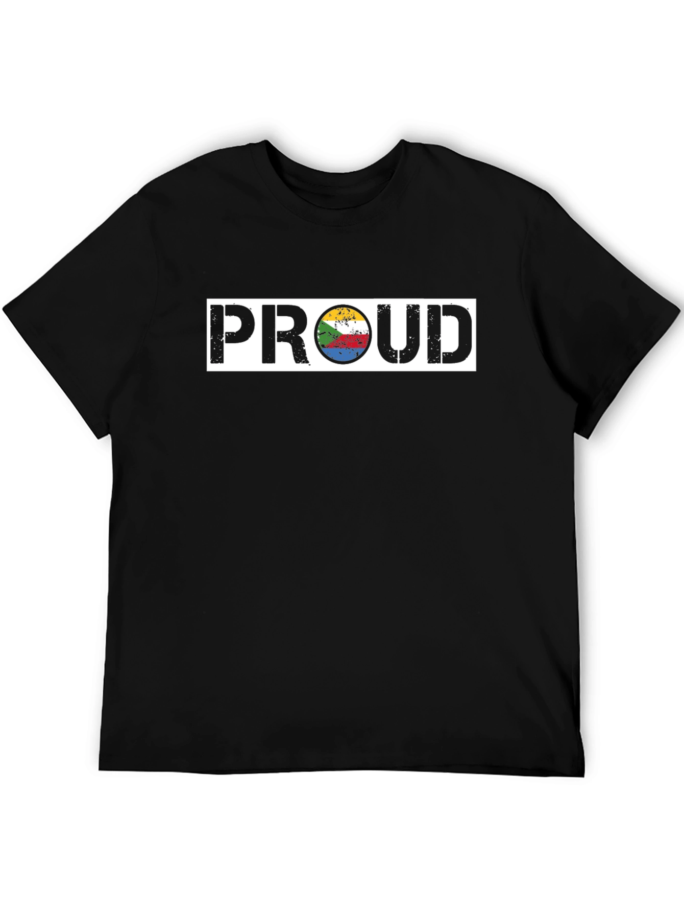 Proud Comoros Flag T-Shirt Black