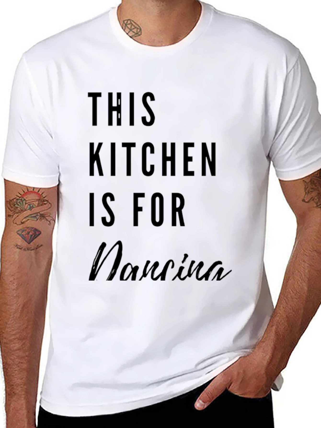 This Kitchen Is For Nanina - Black Tee