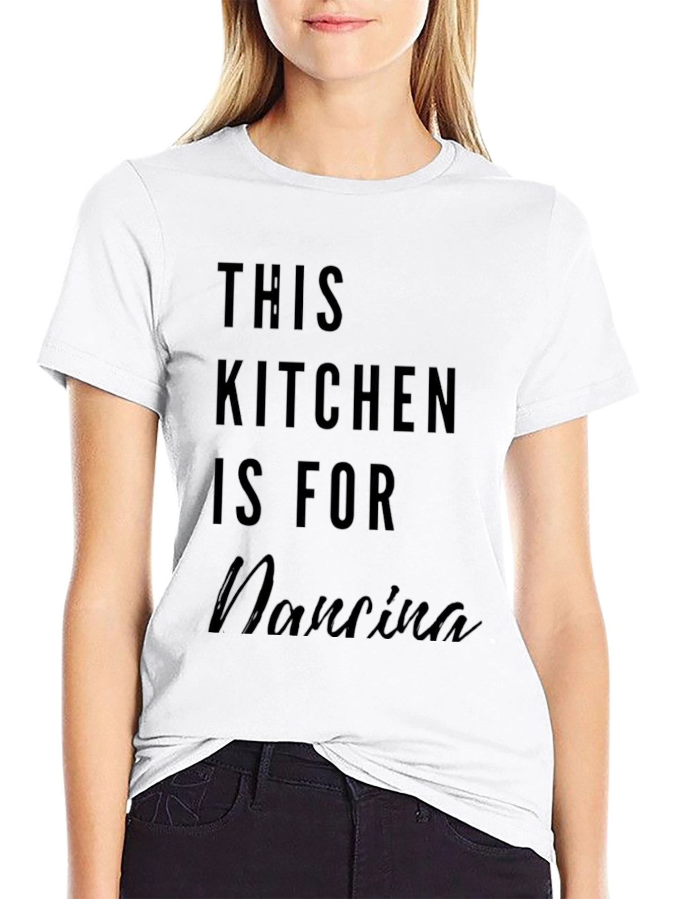 This Kitchen Is For Nanina - Black Tee