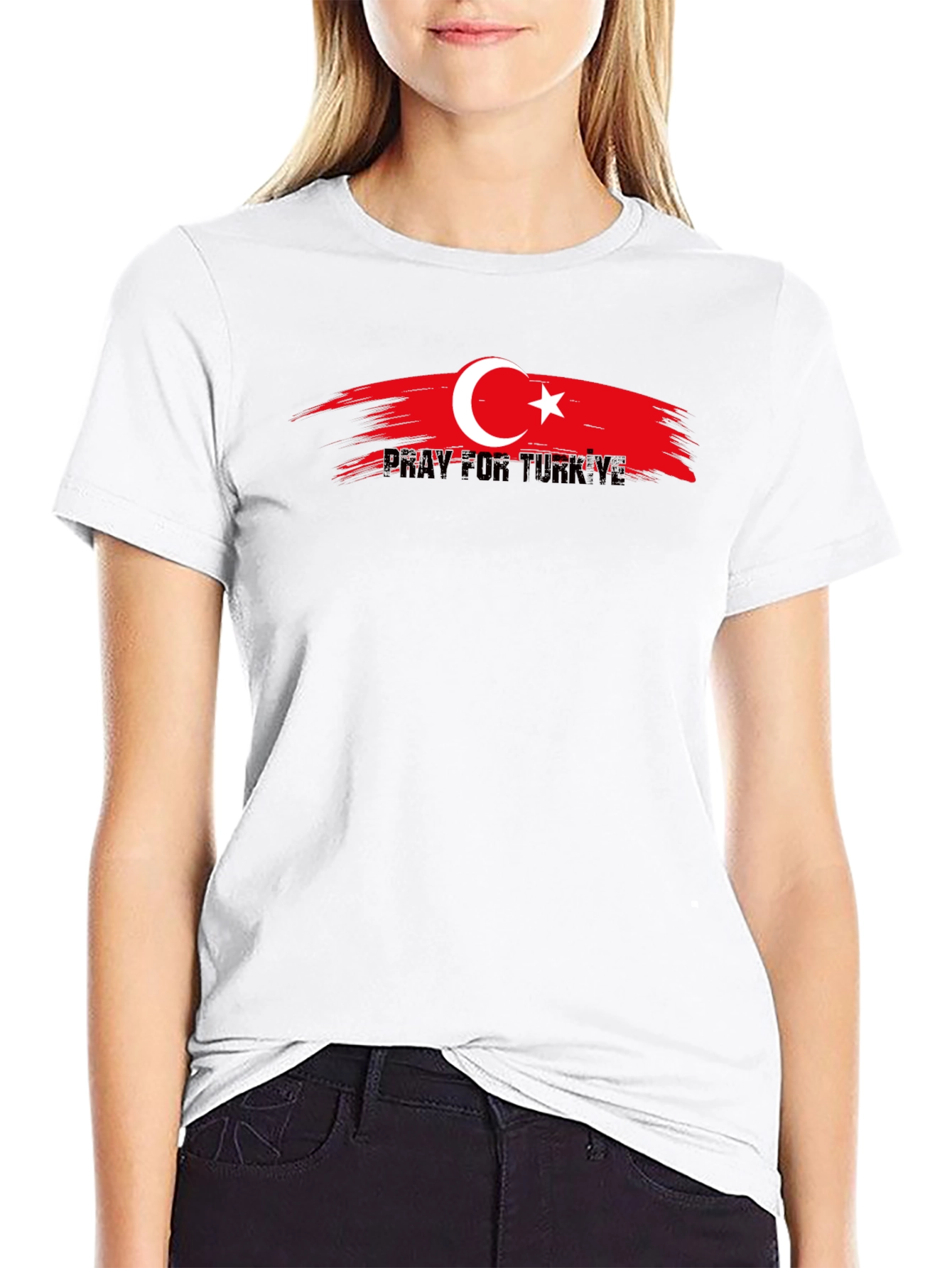 Pray for Turkiye Black T-Shirt