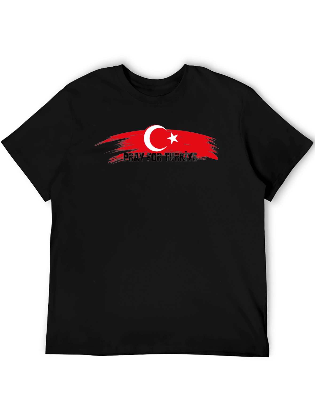 Pray for Turkiye Black T-Shirt