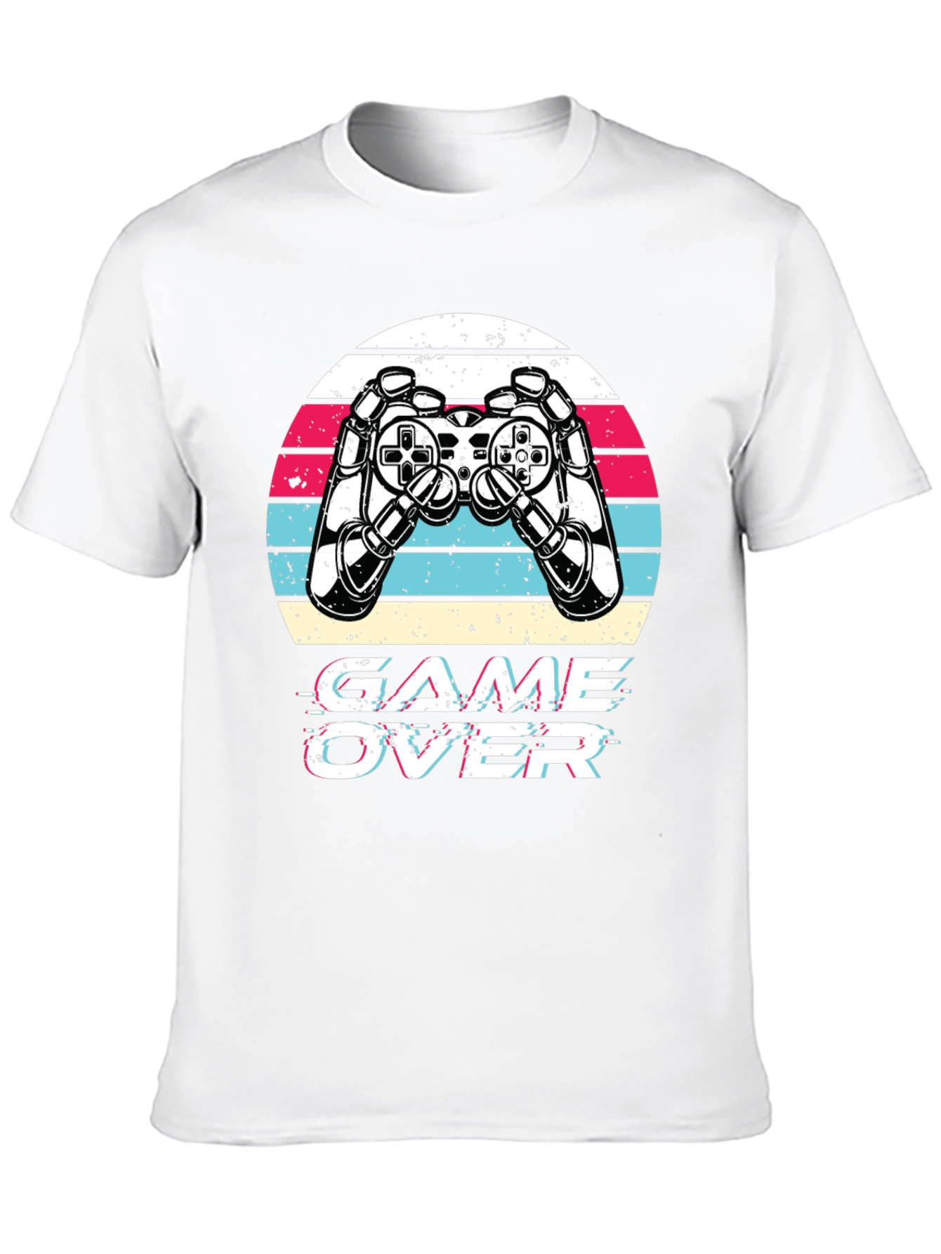 Game Over Retro Gaming T-Shirt - Black