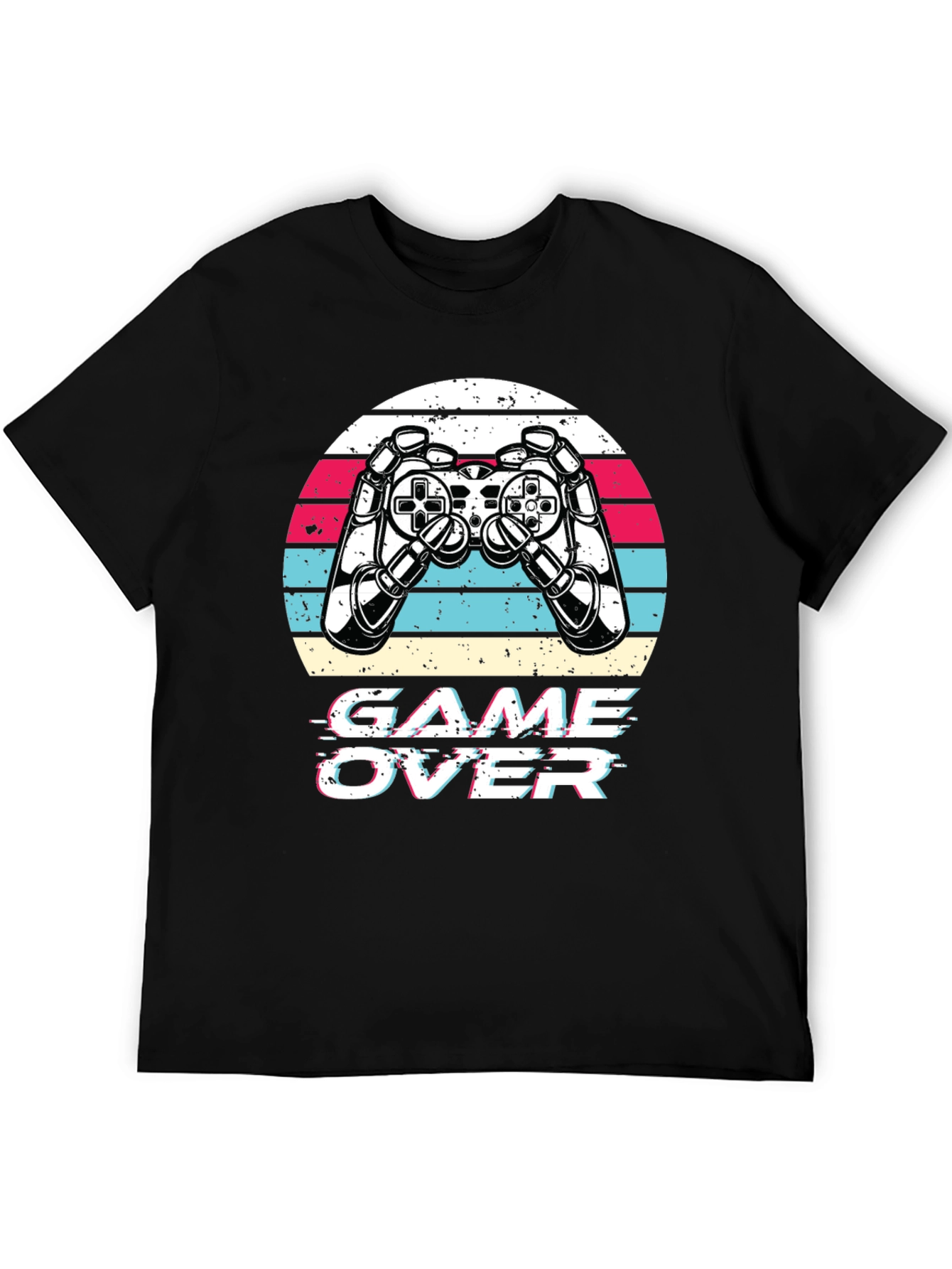 Game Over Retro Gaming T-Shirt - Black