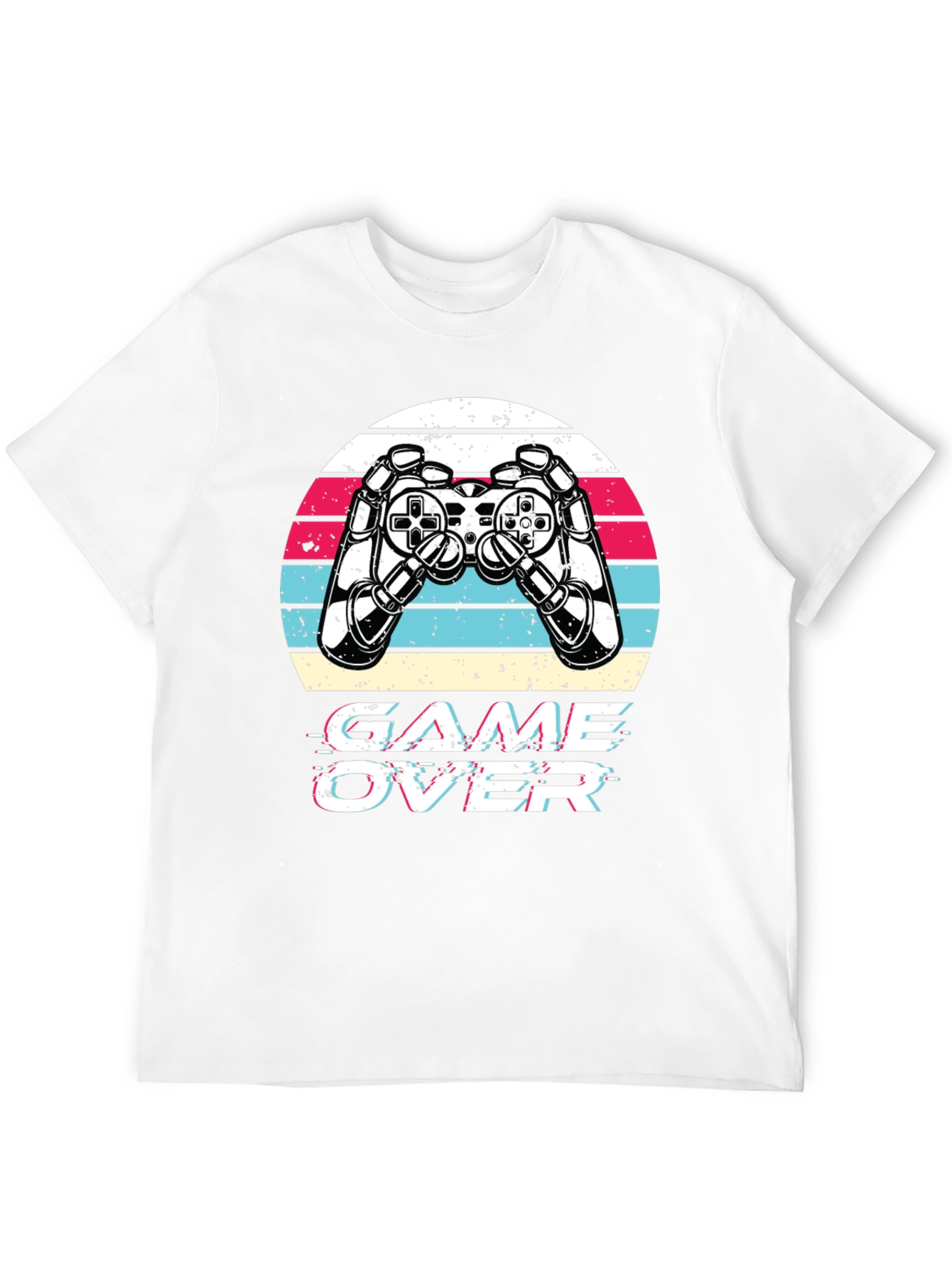 Game Over Retro Gaming T-Shirt - Black