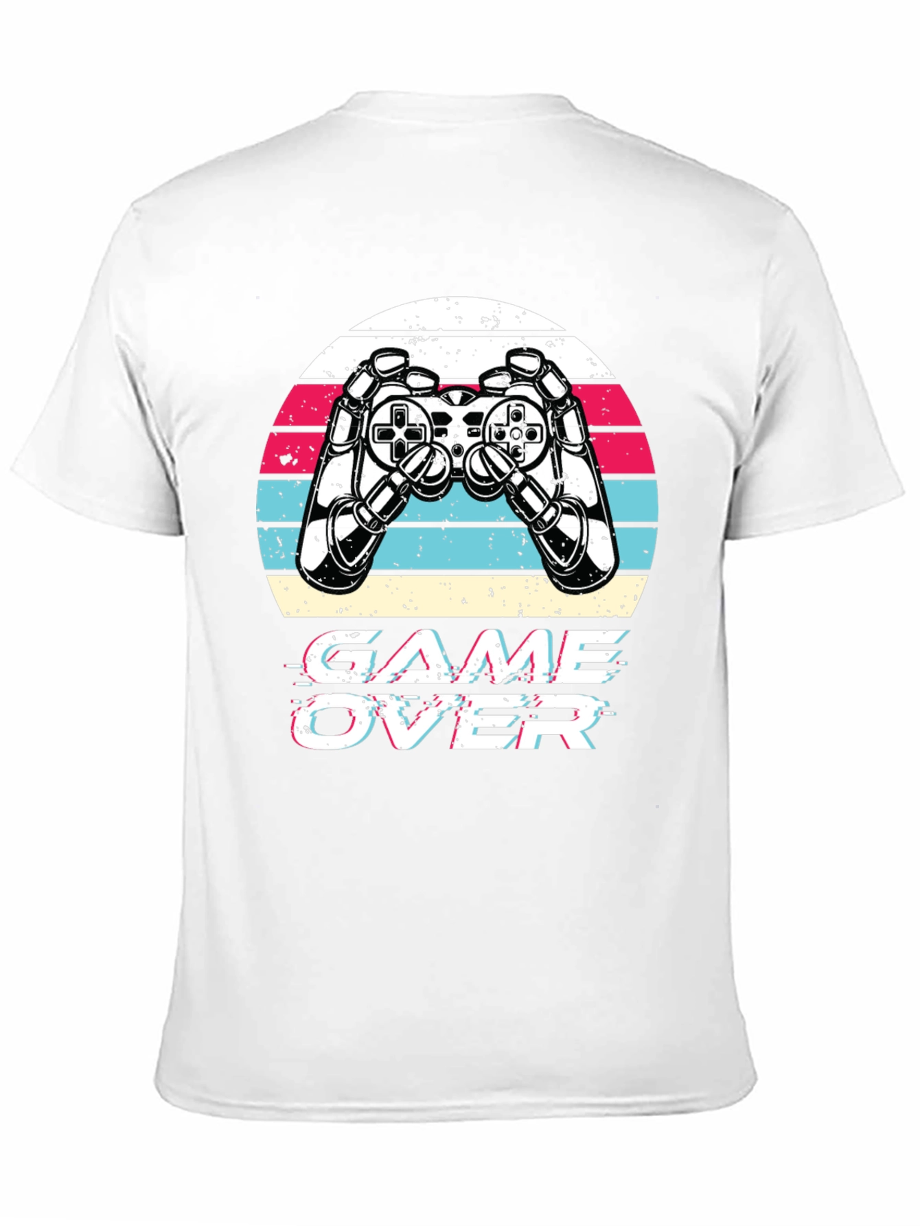 Game Over Retro Gaming T-Shirt - Black