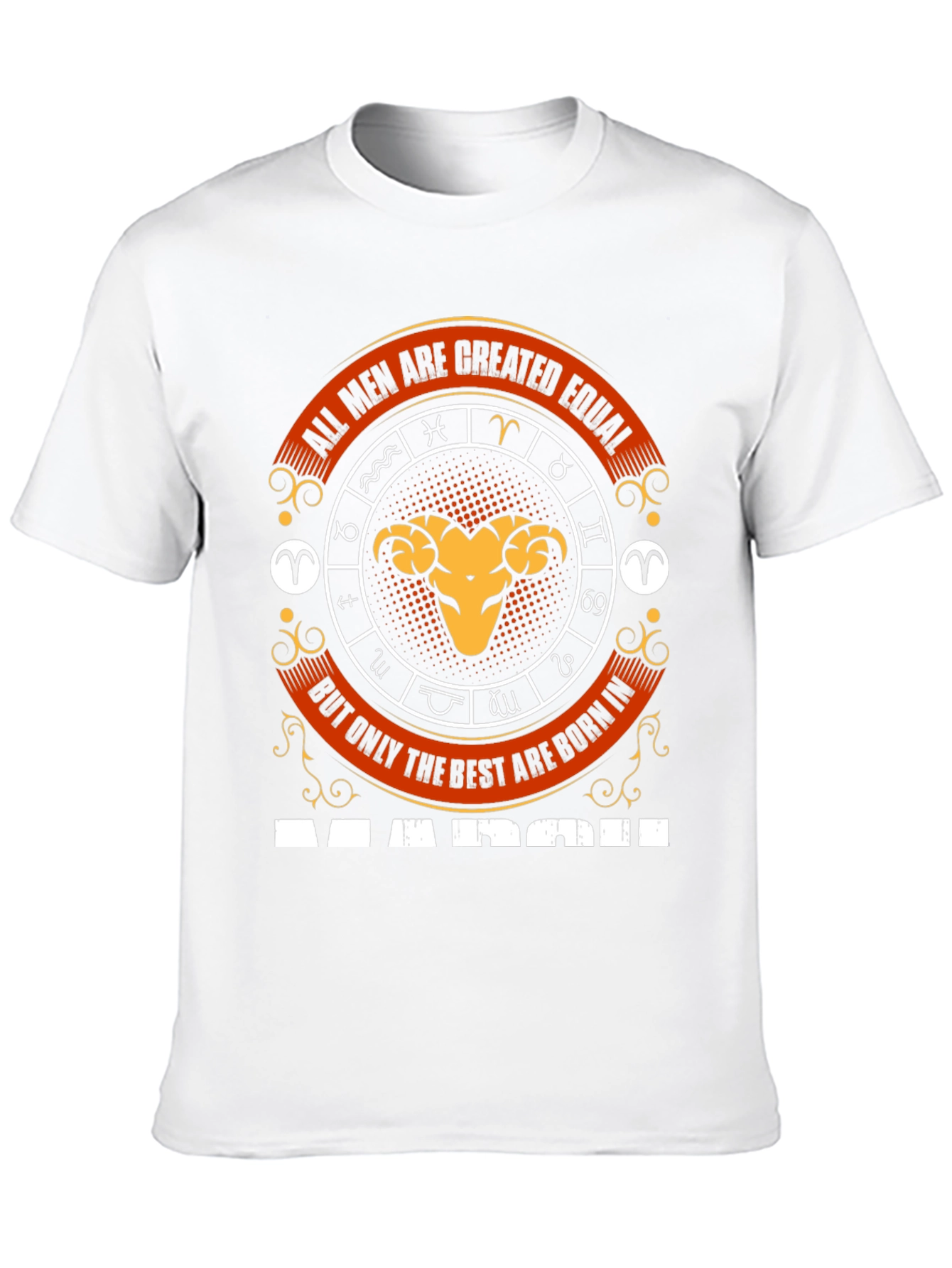 Aries March Zodiac Mens T-Shirt