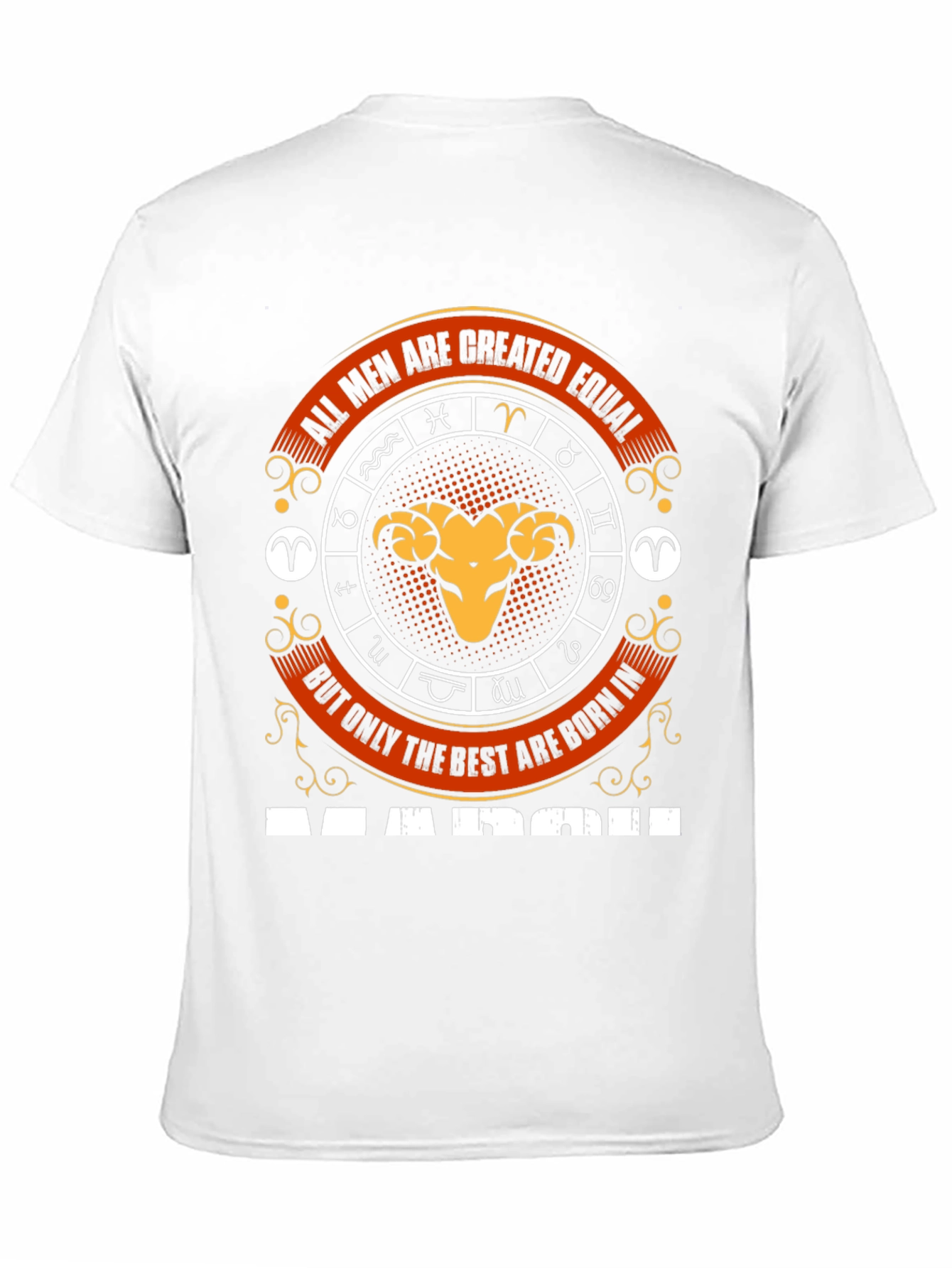 Aries March Zodiac Mens T-Shirt