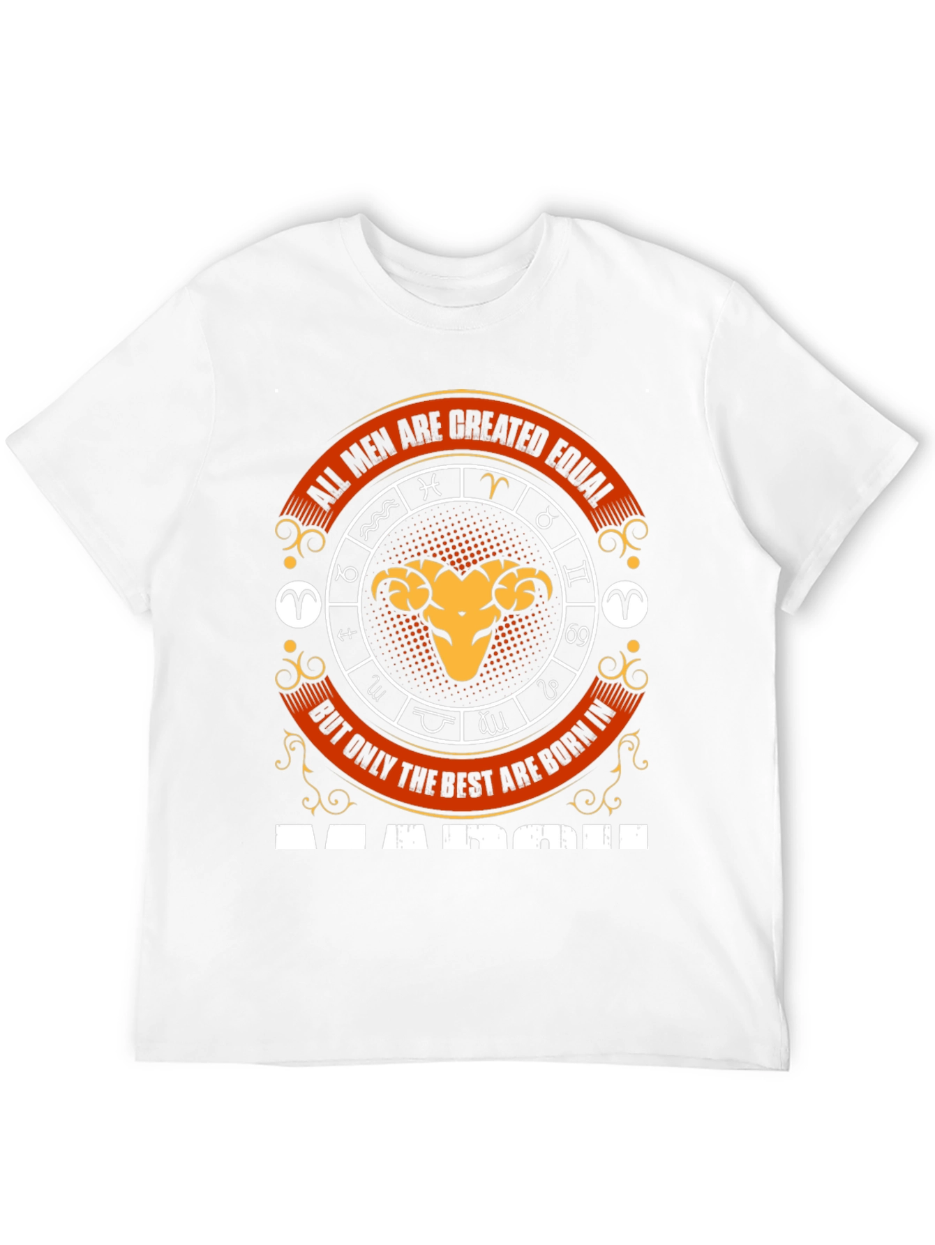 Aries March Zodiac Mens T-Shirt