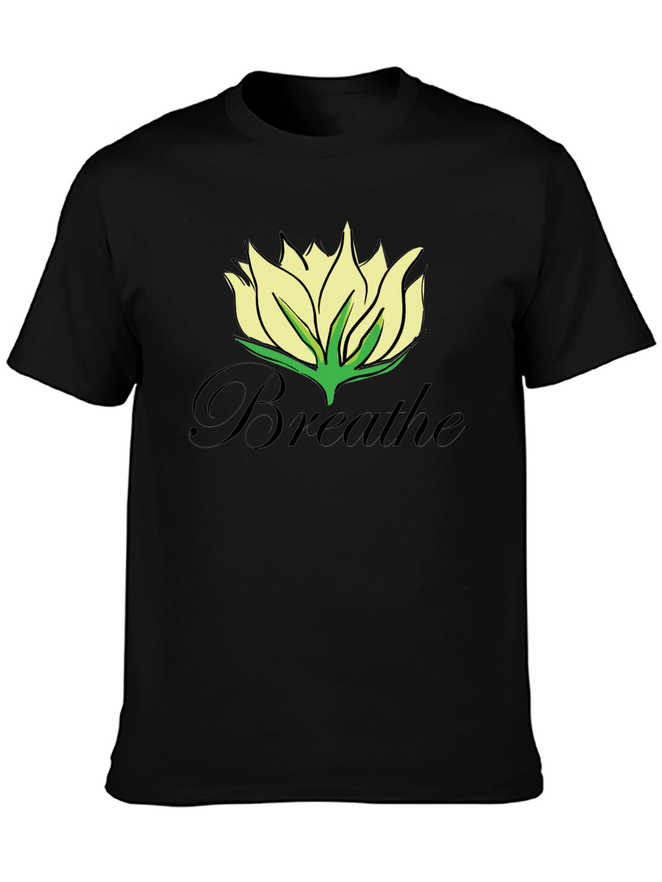 Breathe Lotus Flower T-Shirt
