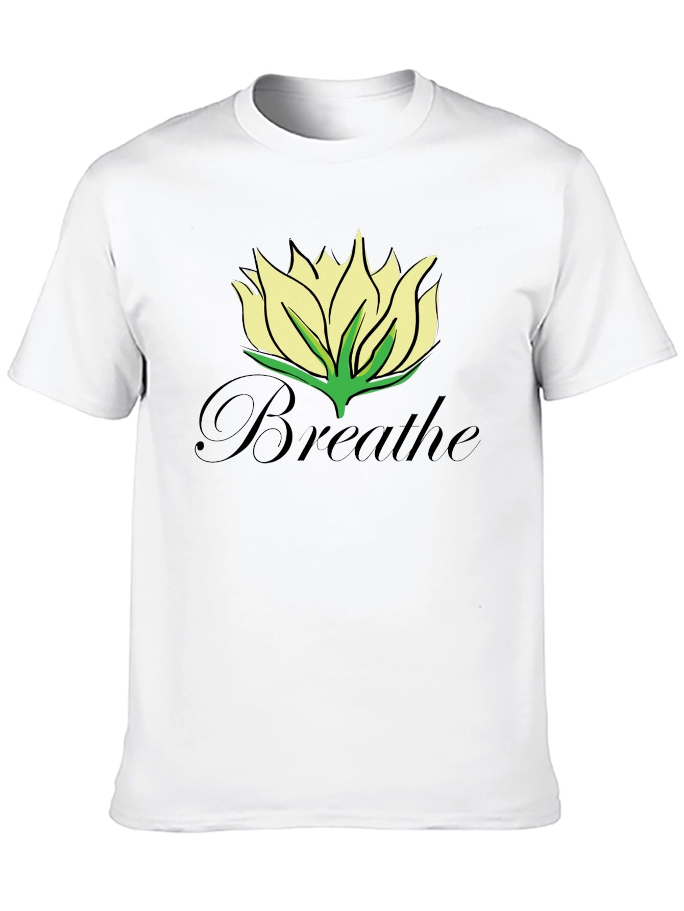 Breathe Lotus Flower T-Shirt