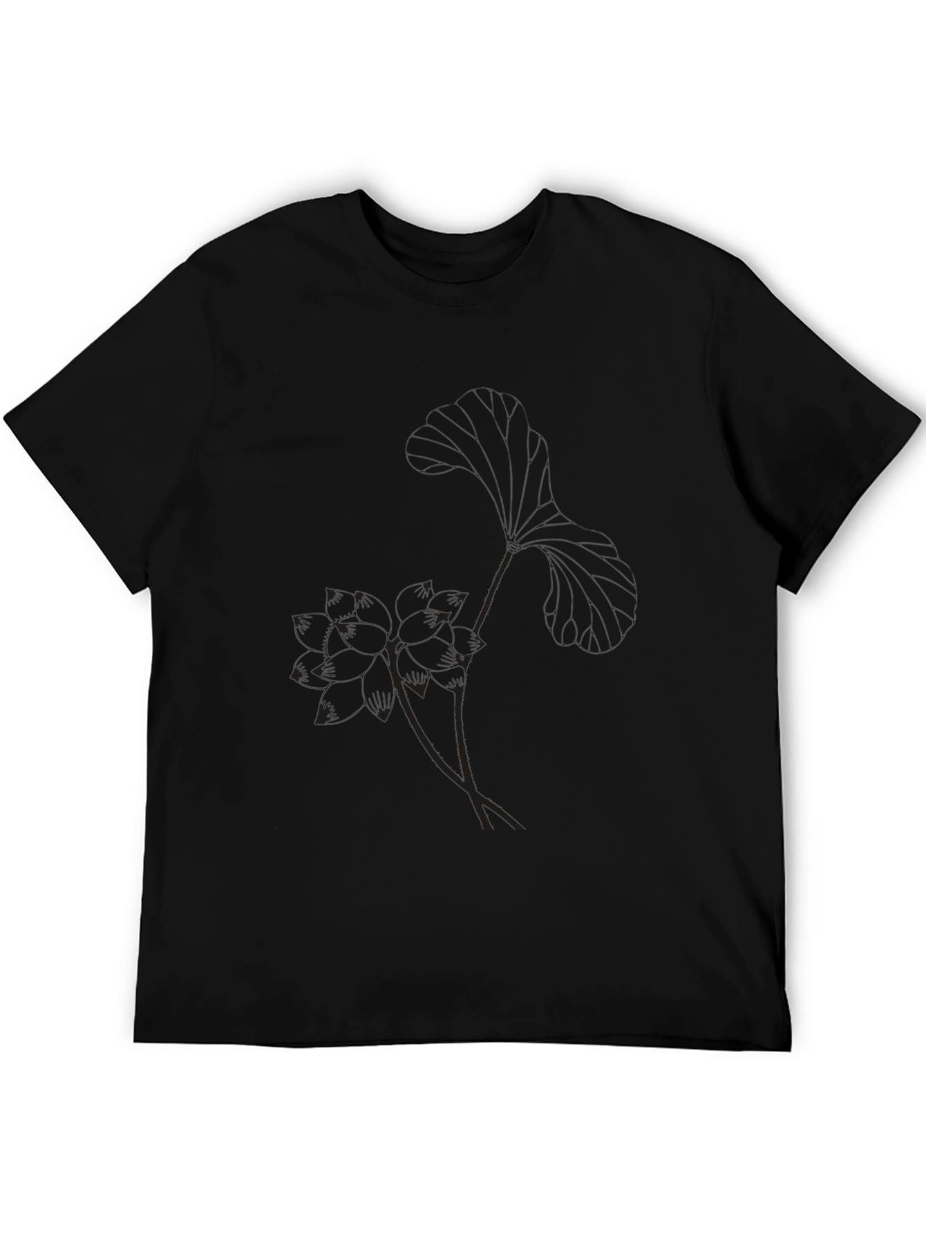 Stylish Black Graphic Print Mens T-Shirt