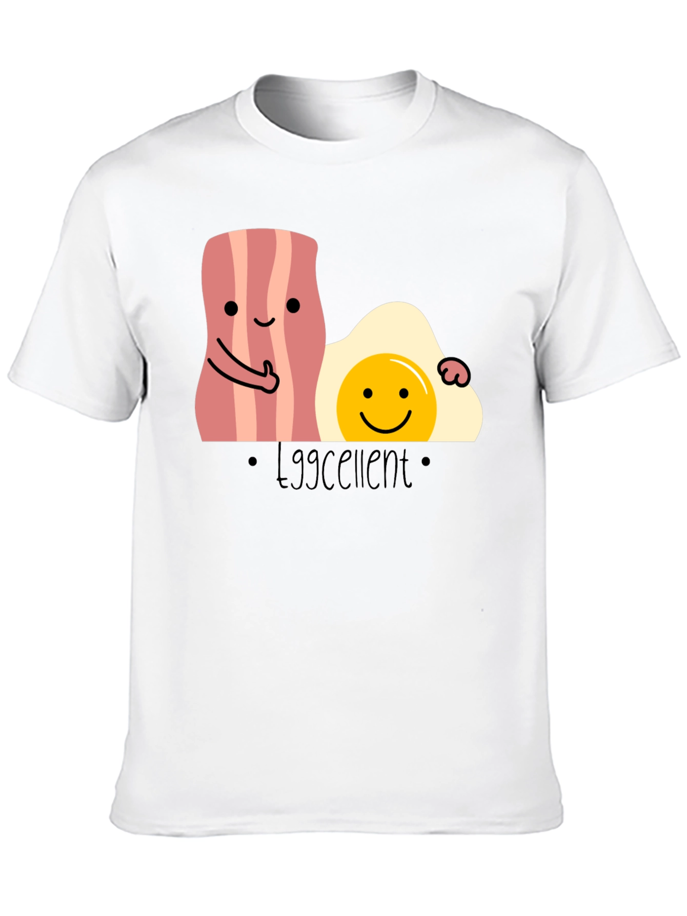 Eggcellent Bacon and Egg T-Shirt Funny Foodie Tee