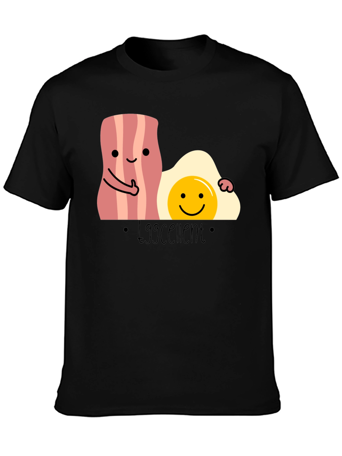 Eggcellent Bacon and Egg T-Shirt Funny Foodie Tee