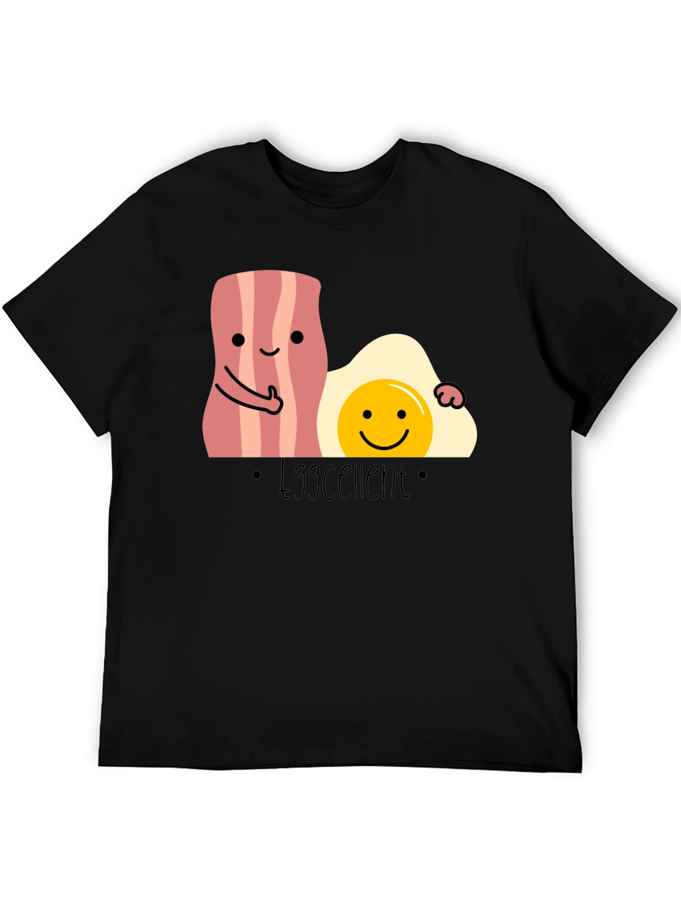 Eggcellent Bacon and Egg T-Shirt Funny Foodie Tee