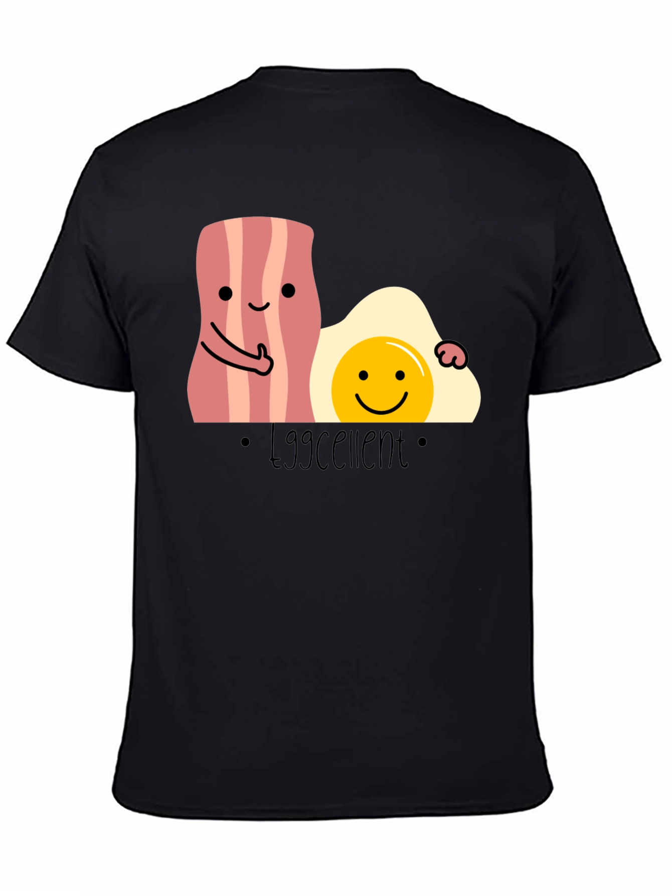 Eggcellent Bacon and Egg T-Shirt Funny Foodie Tee