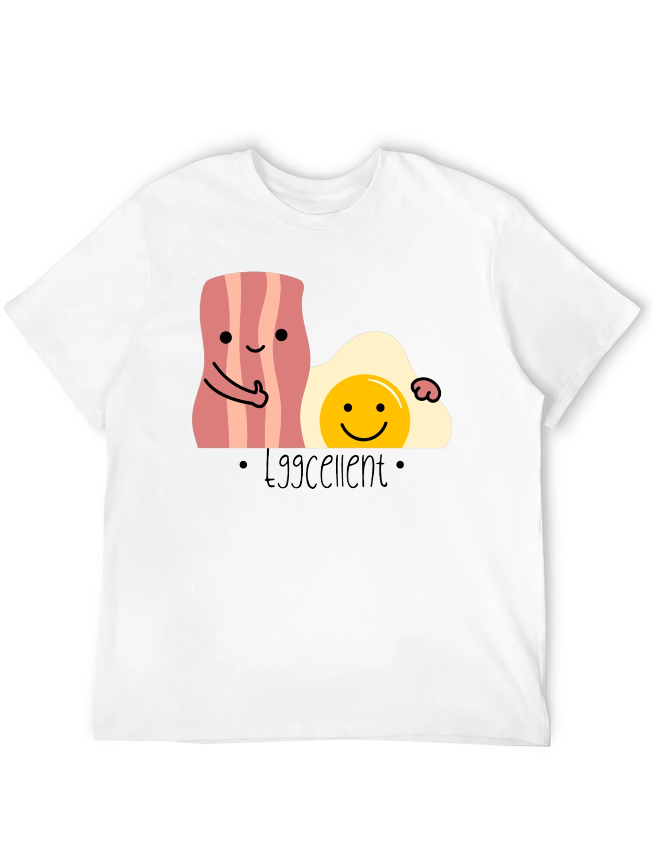 Eggcellent Bacon and Egg T-Shirt Funny Foodie Tee