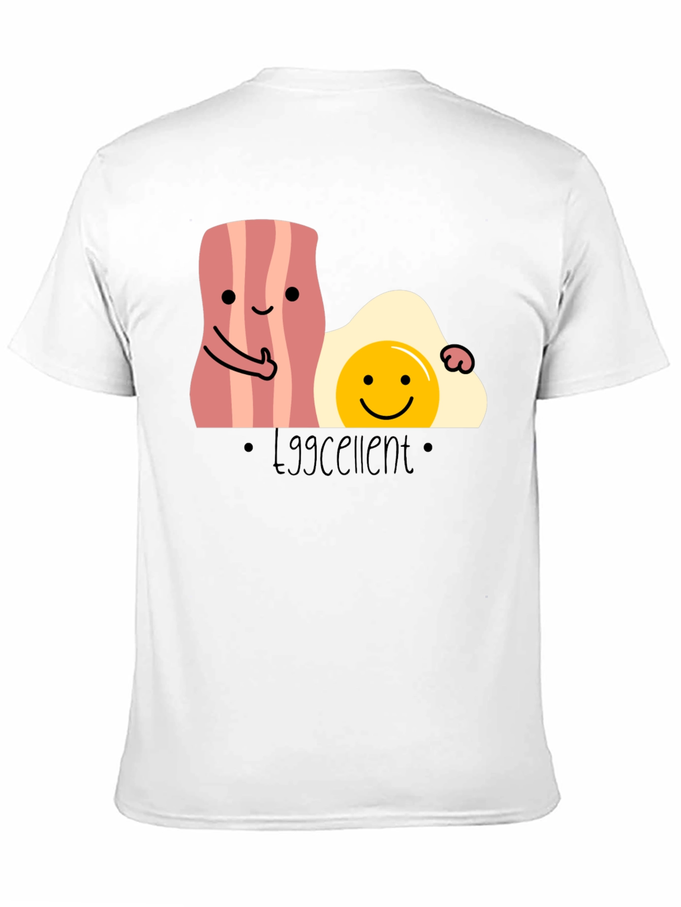 Eggcellent Bacon and Egg T-Shirt Funny Foodie Tee