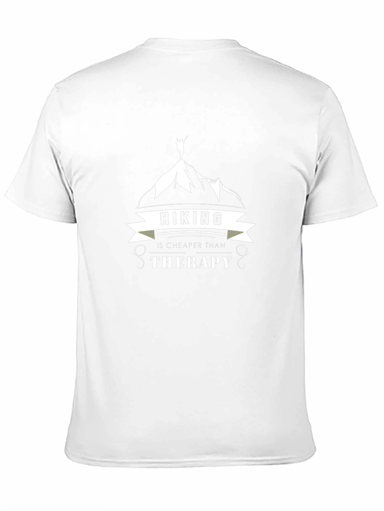 Hiking Is Cheaper Than Therapy Graphic T-Shirt