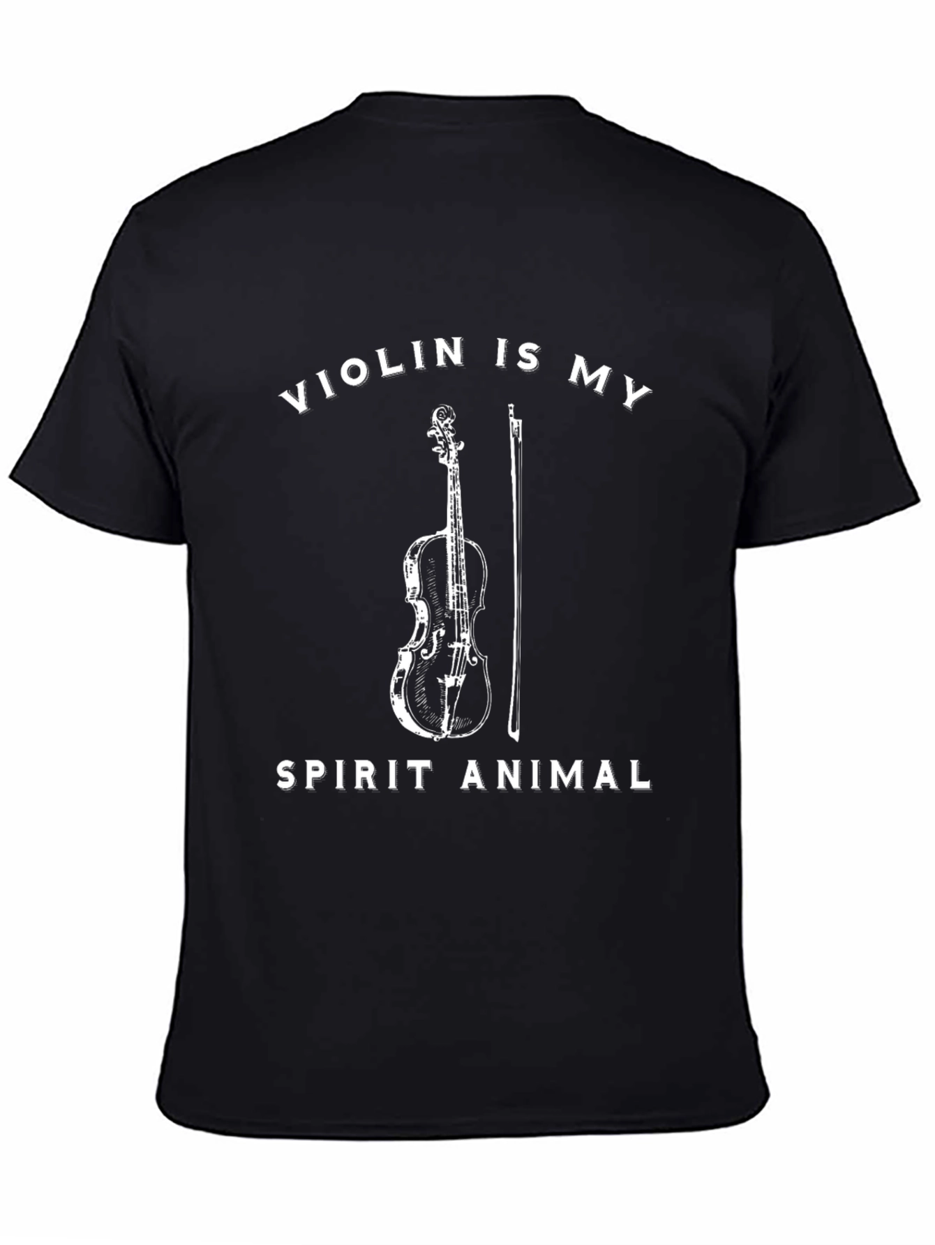 Violin Spirit Animal Graphic T-Shirt - Music Lover Tee