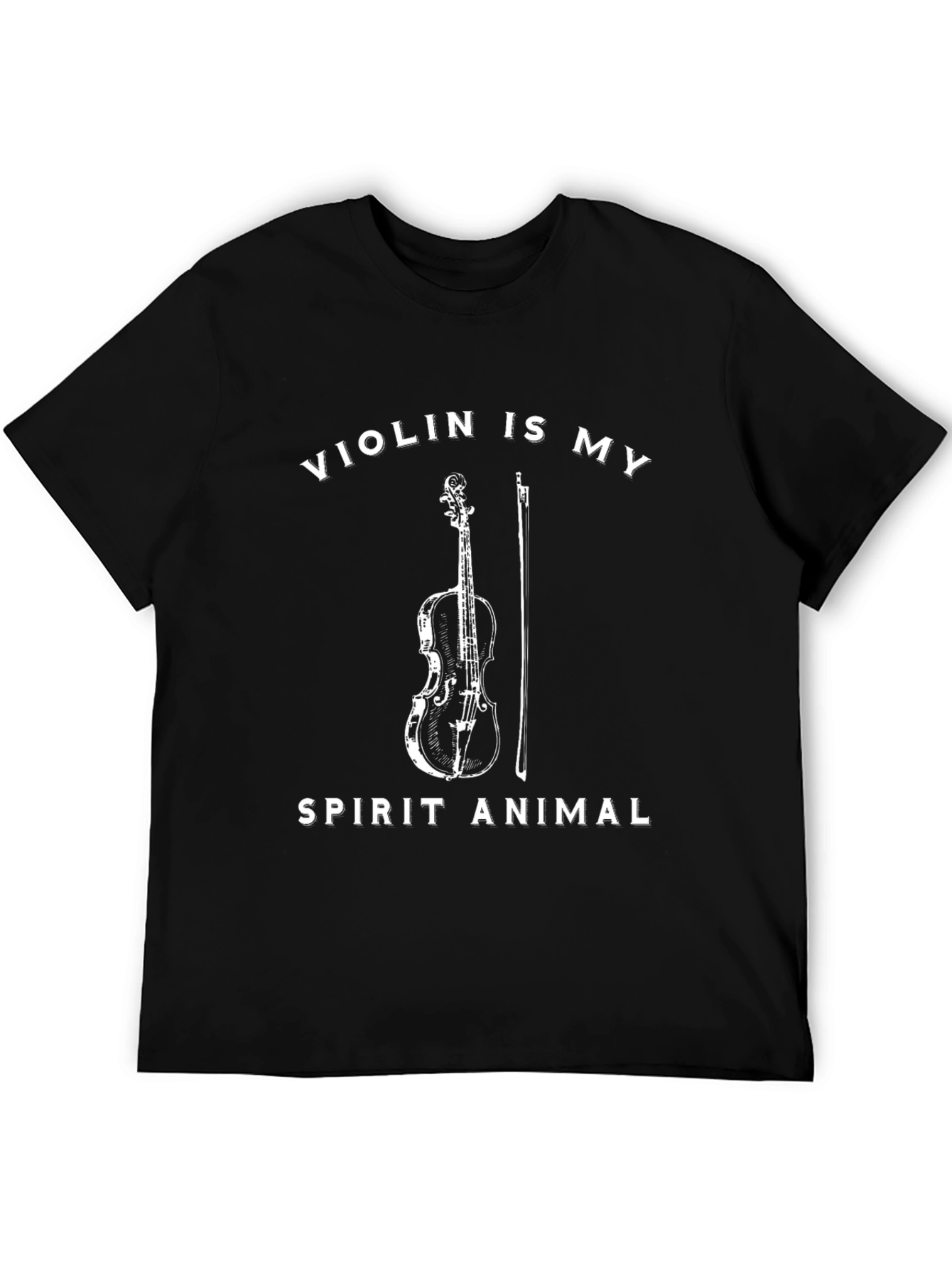 Violin Spirit Animal Graphic T-Shirt - Music Lover Tee