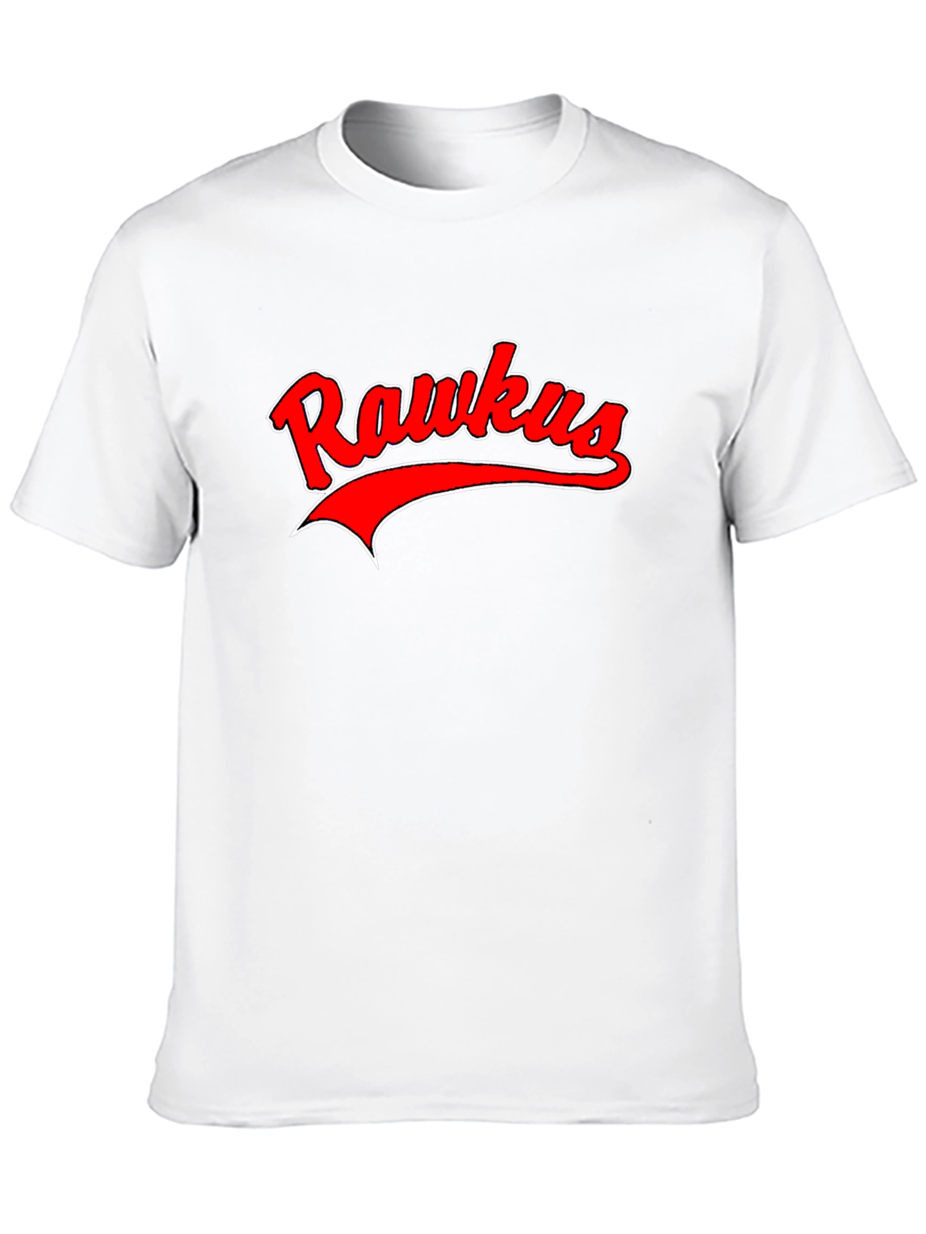 Rawkus Red & White Graphic Black T-Shirt