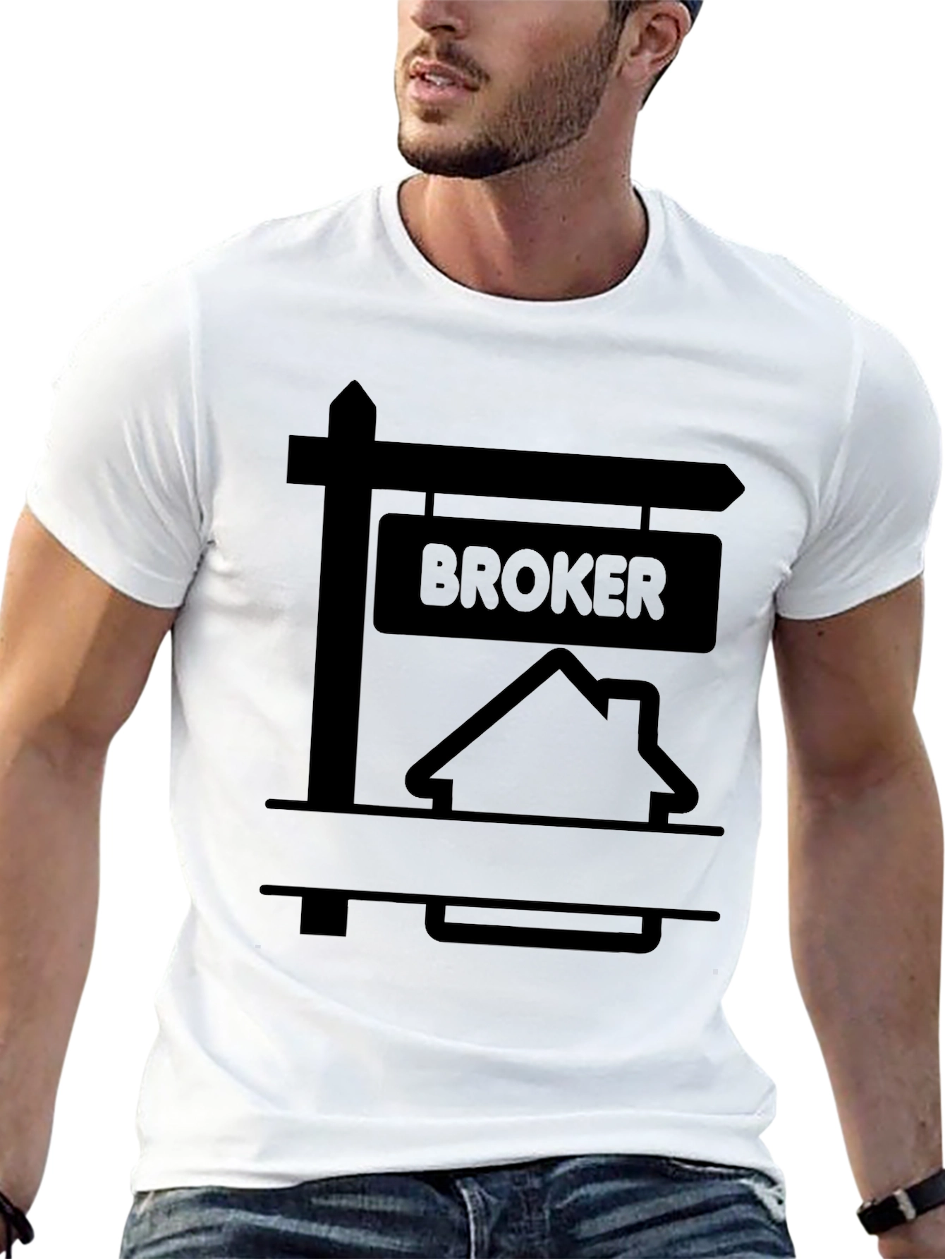 Broker T-Shirt - Real Estate House Design