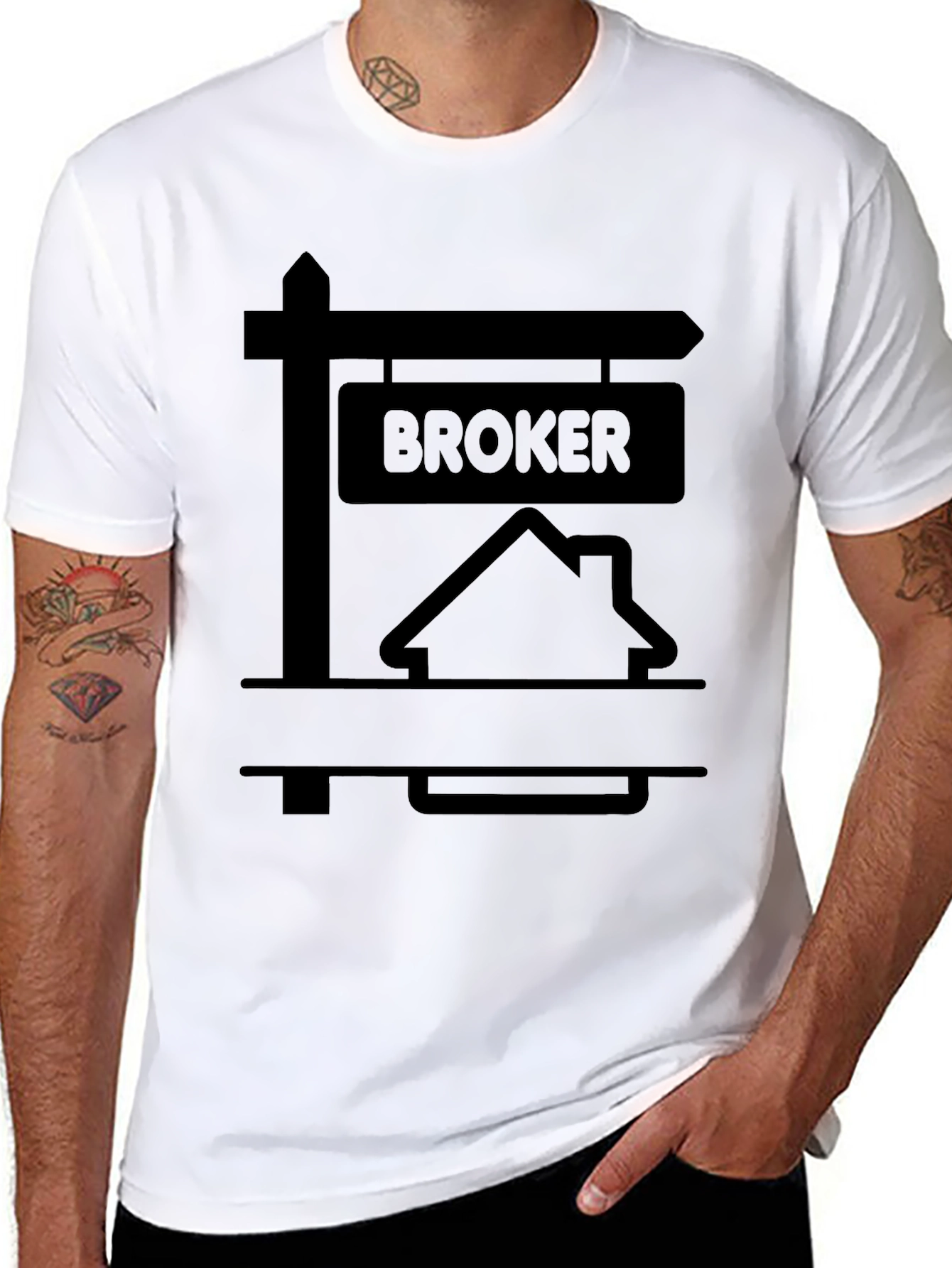 Broker T-Shirt - Real Estate House Design