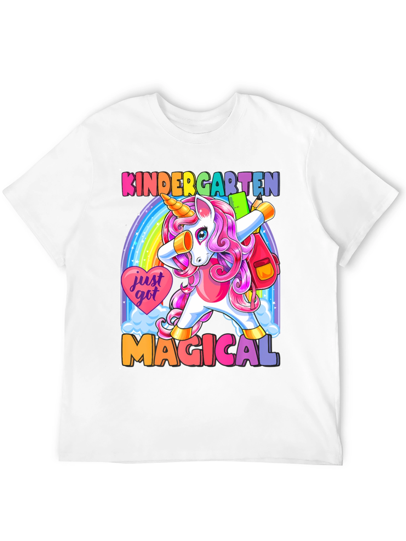 Kindergarten Unicorn Dabbing T-Shirt
