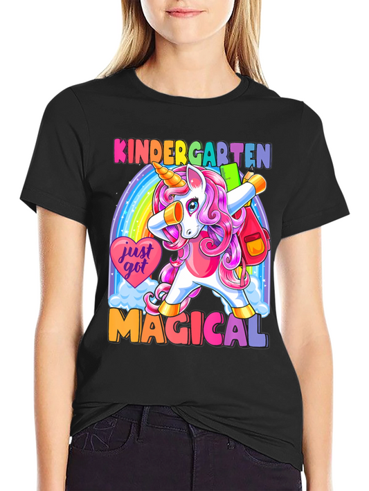 Kindergarten Unicorn Dabbing T-Shirt