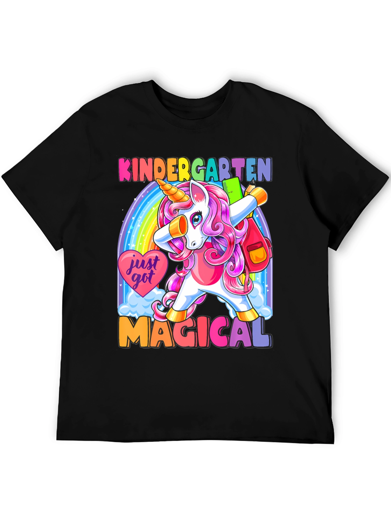 Kindergarten Unicorn Dabbing T-Shirt