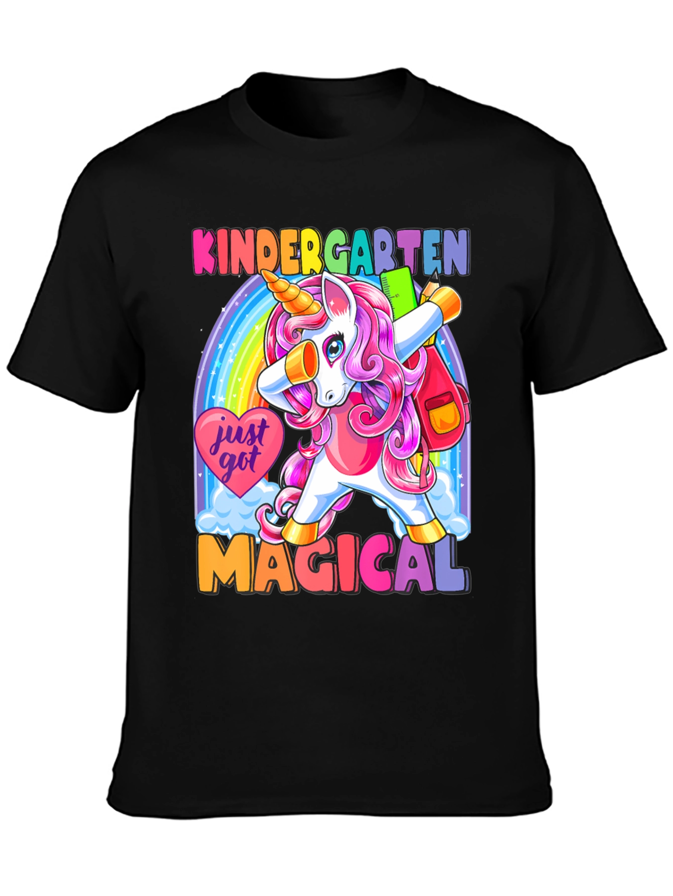 Kindergarten Unicorn Dabbing T-Shirt