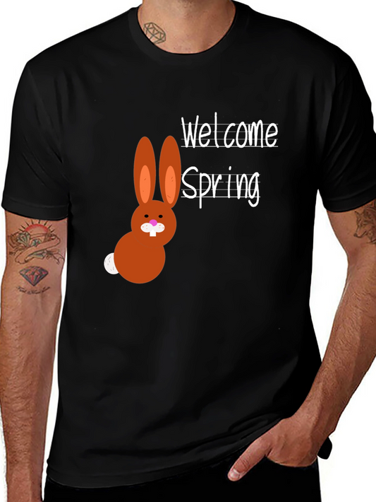 Welcome Spring Easter Bunny T-Shirt