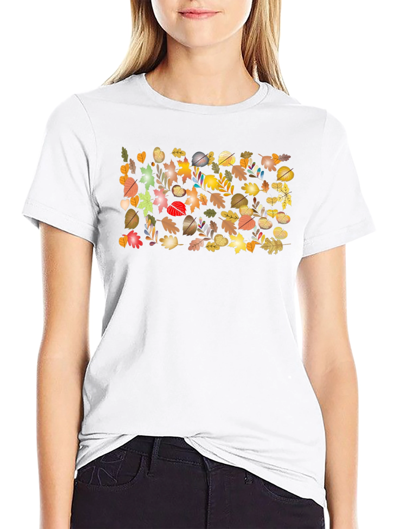 Autumn Leaves T-Shirt - Nature Inspired Design