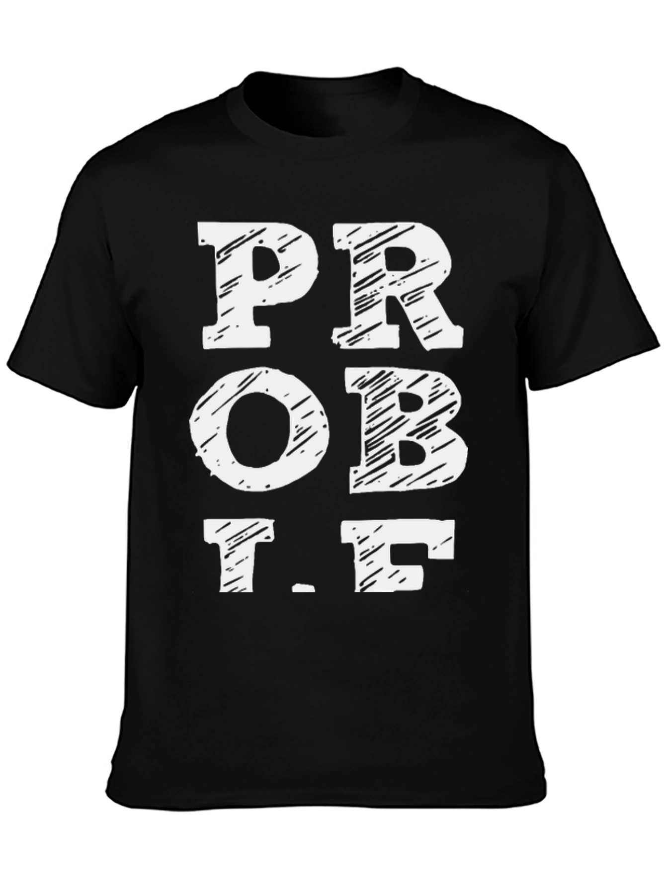Prob LF Graphic Tee - Black Cotton T-Shirt