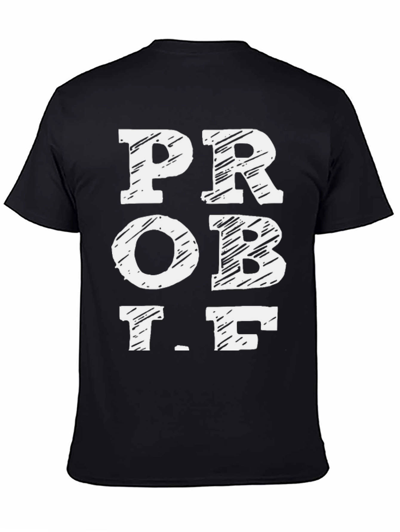 Prob LF Graphic Tee - Black Cotton T-Shirt