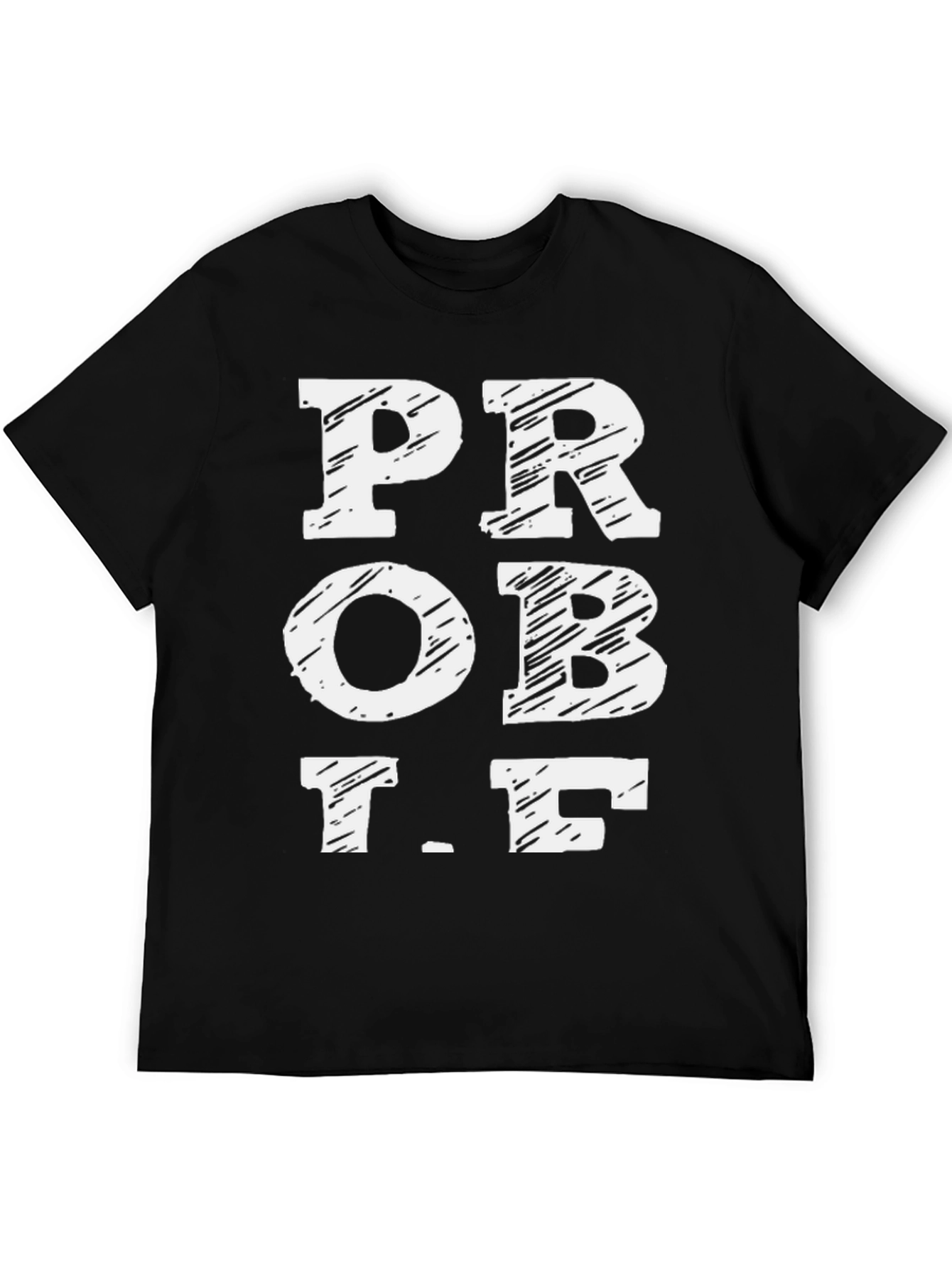 Prob LF Graphic Tee - Black Cotton T-Shirt