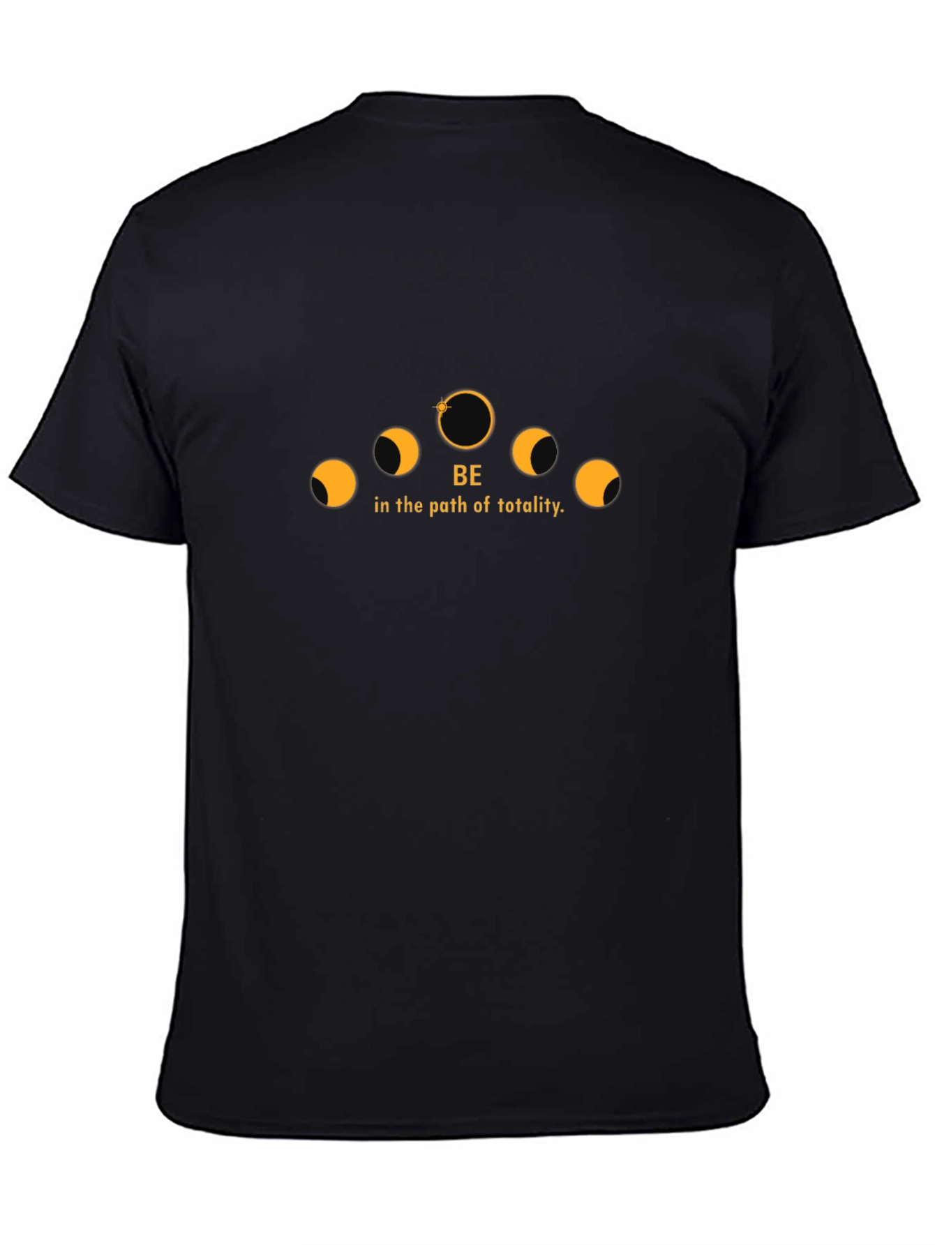 Path of Totality Eclipse Graphic Tee - Black Cotton