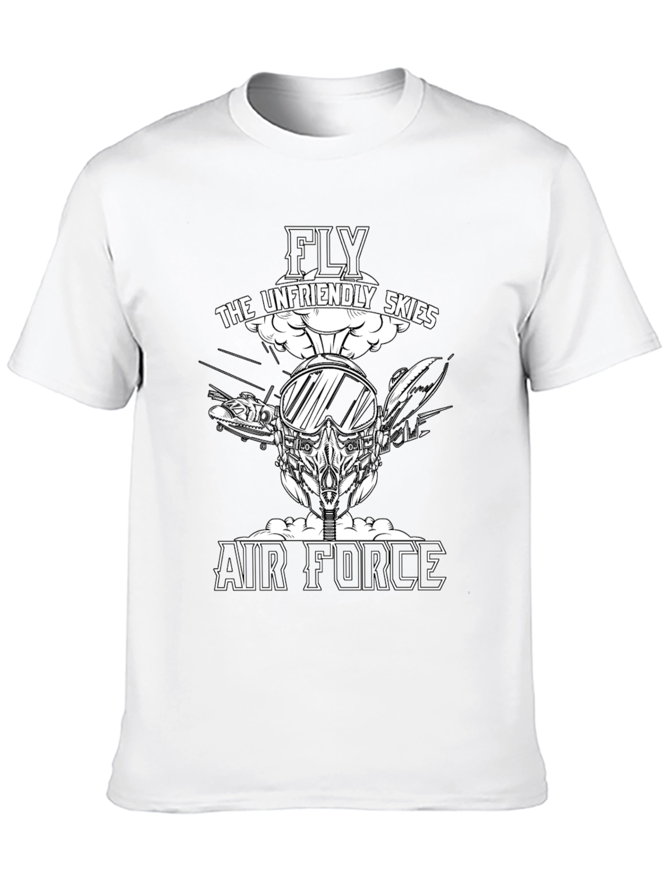 Fly the Unfriendly Skies Air Force Graphic T-Shirt