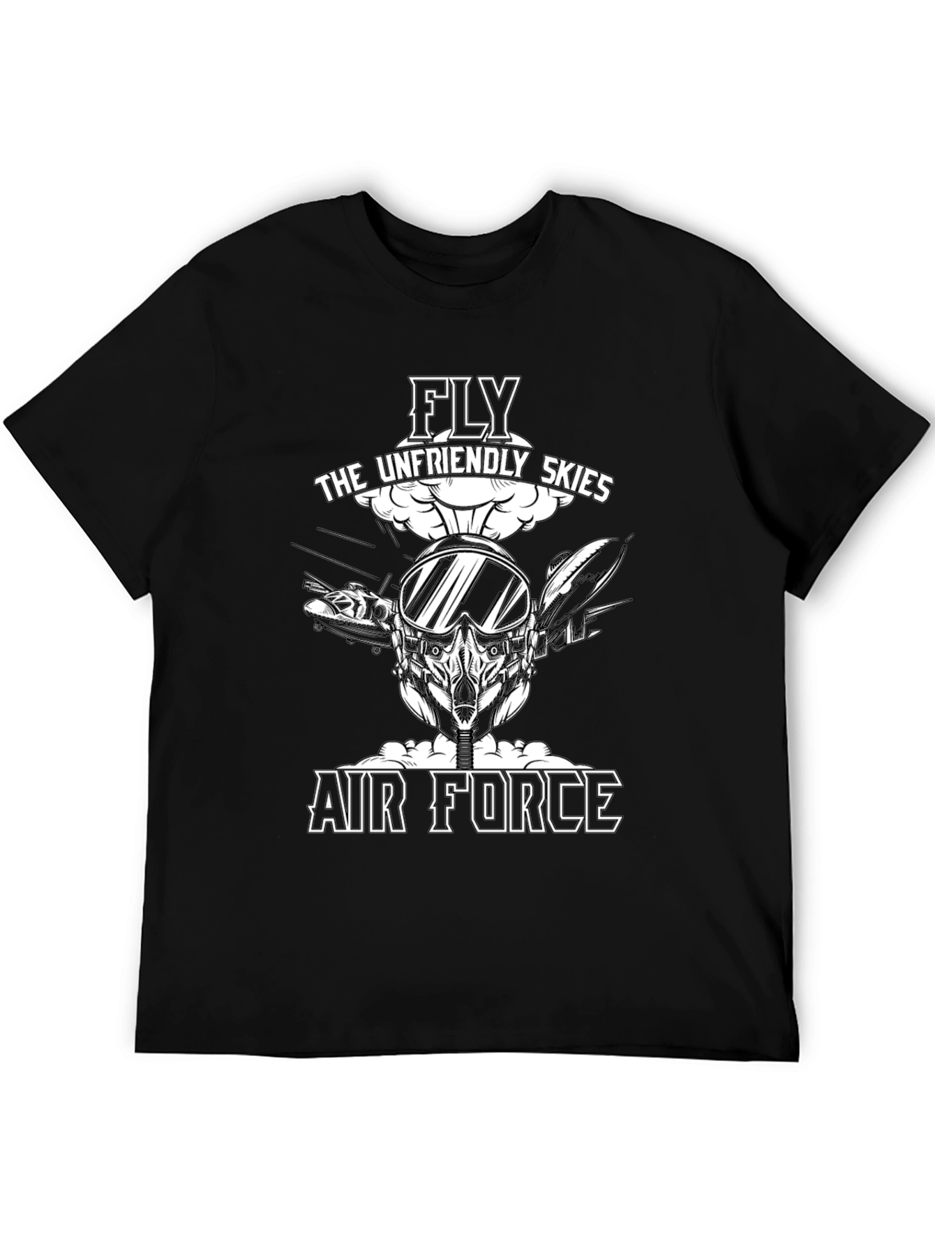 Fly the Unfriendly Skies Air Force Graphic T-Shirt
