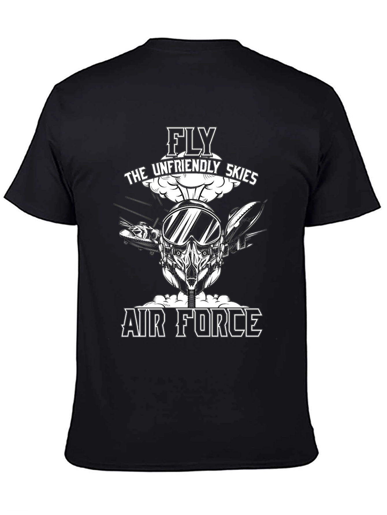 Fly the Unfriendly Skies Air Force Graphic T-Shirt