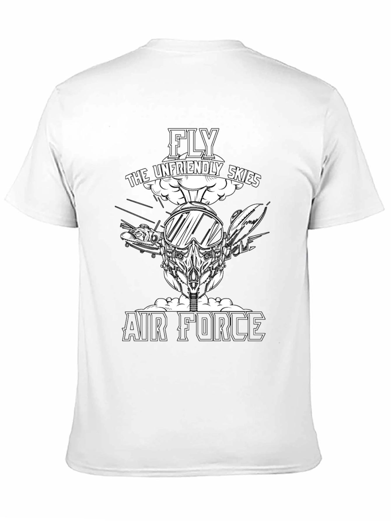 Fly the Unfriendly Skies Air Force Graphic T-Shirt