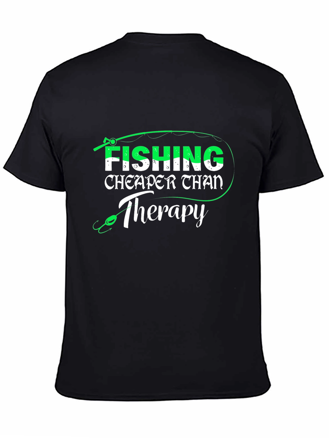 Fishing Cheaper Than Therapy Mens T-Shirt