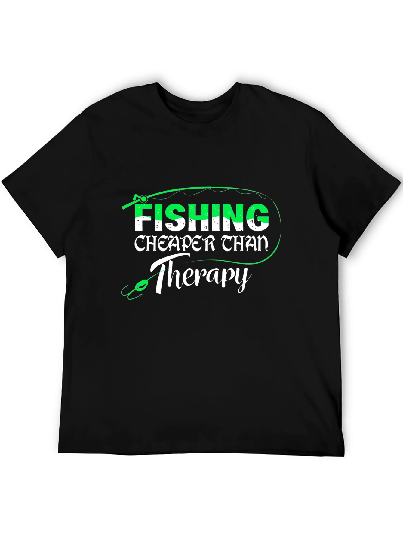 Fishing Cheaper Than Therapy Mens T-Shirt