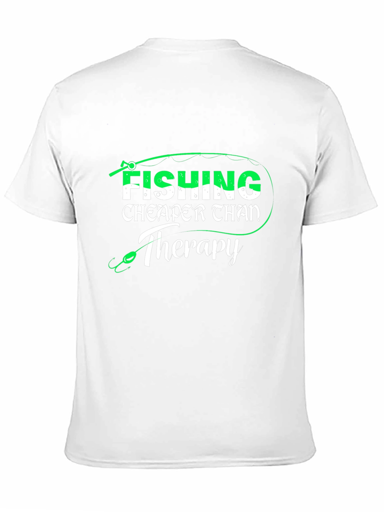 Fishing Cheaper Than Therapy Mens T-Shirt