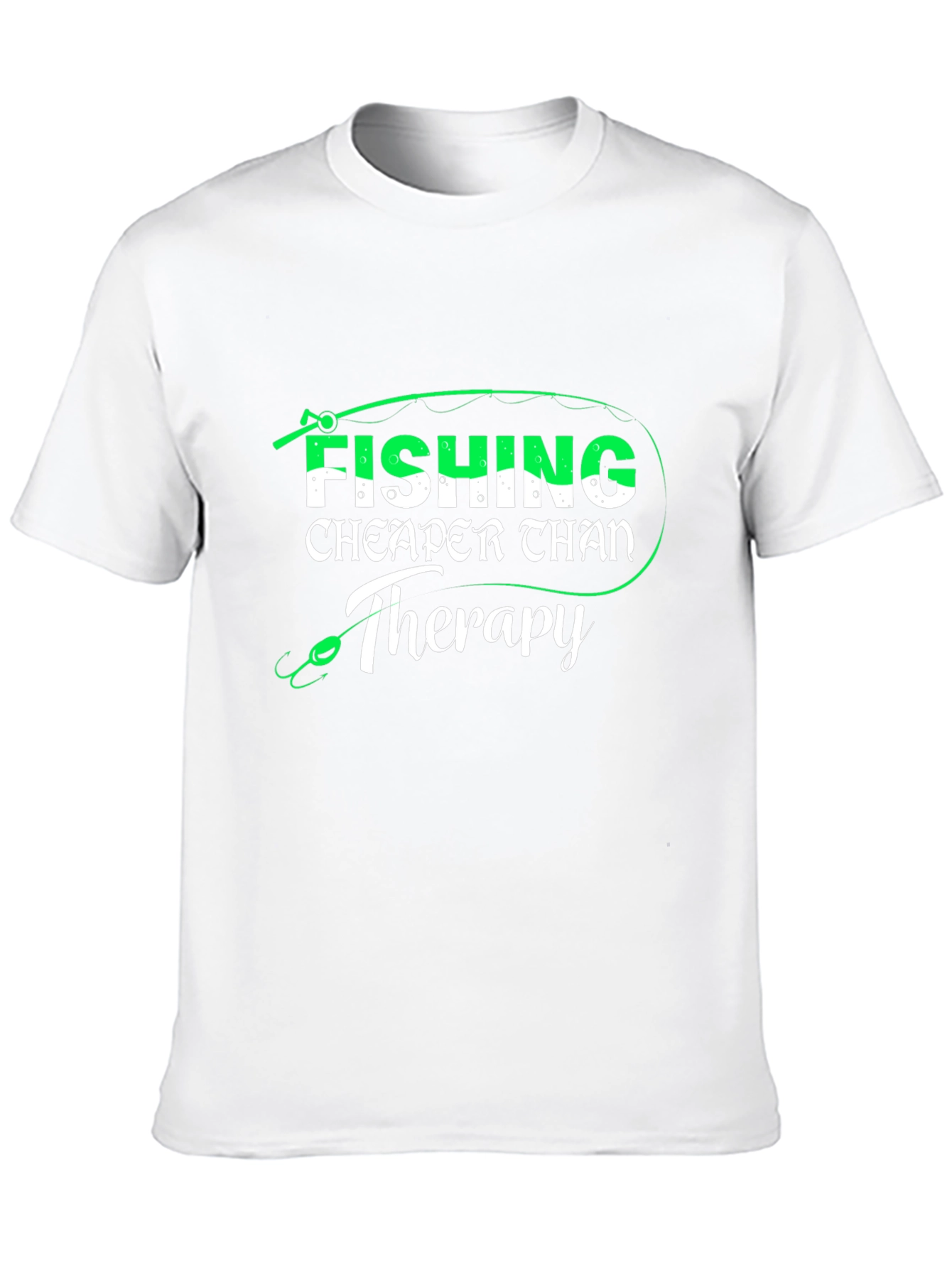 Fishing Cheaper Than Therapy Mens T-Shirt