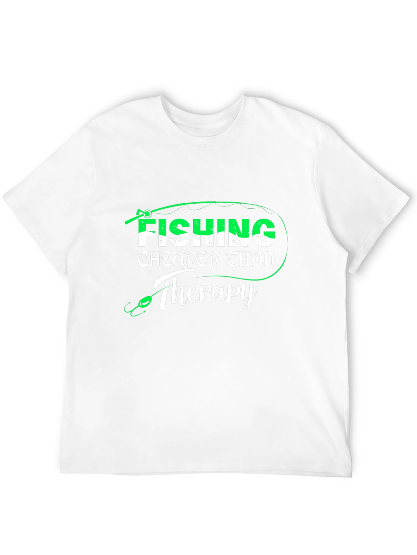 Fishing Cheaper Than Therapy Mens T-Shirt