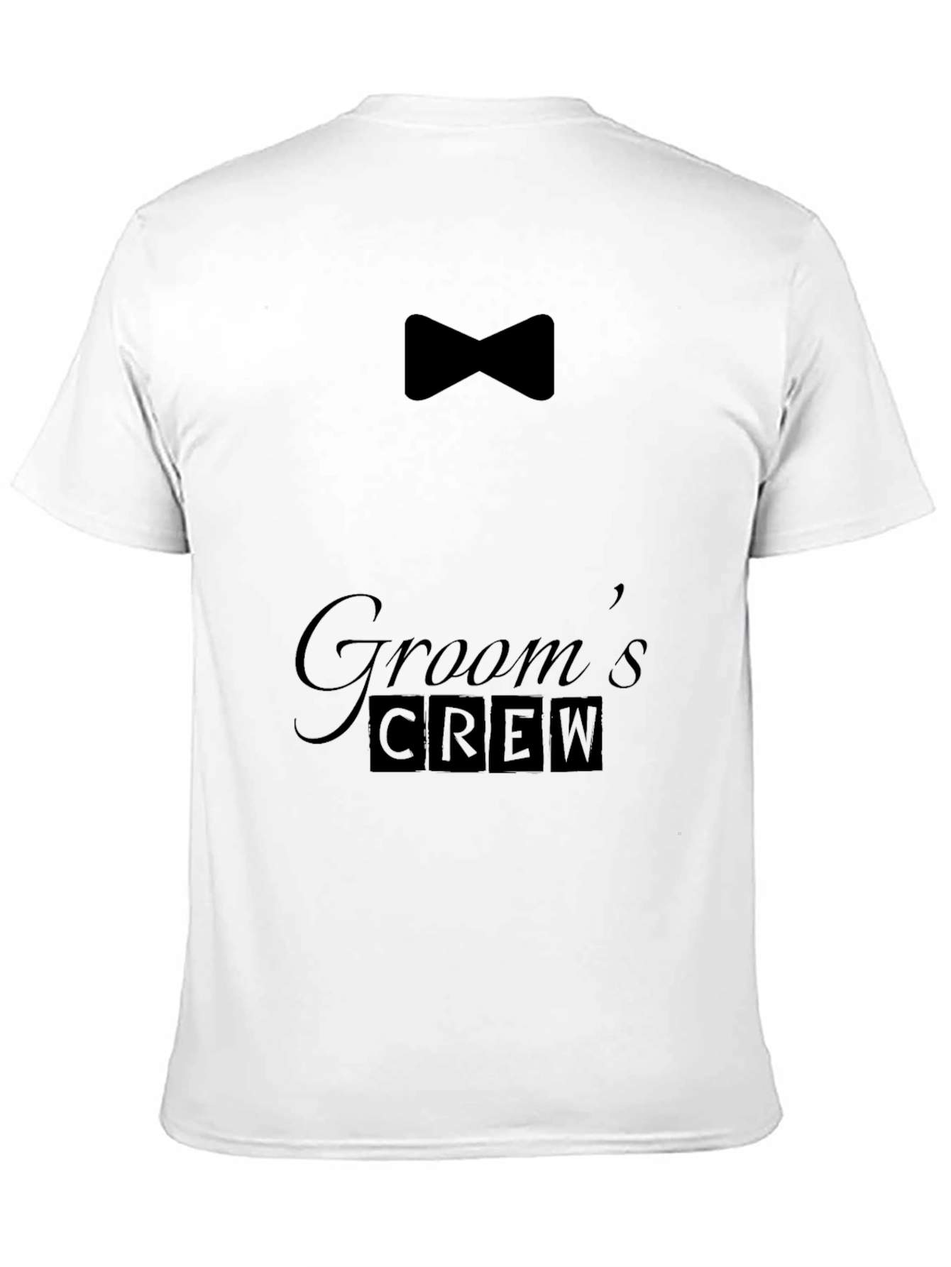 Grooms Crew Black T-Shirt
