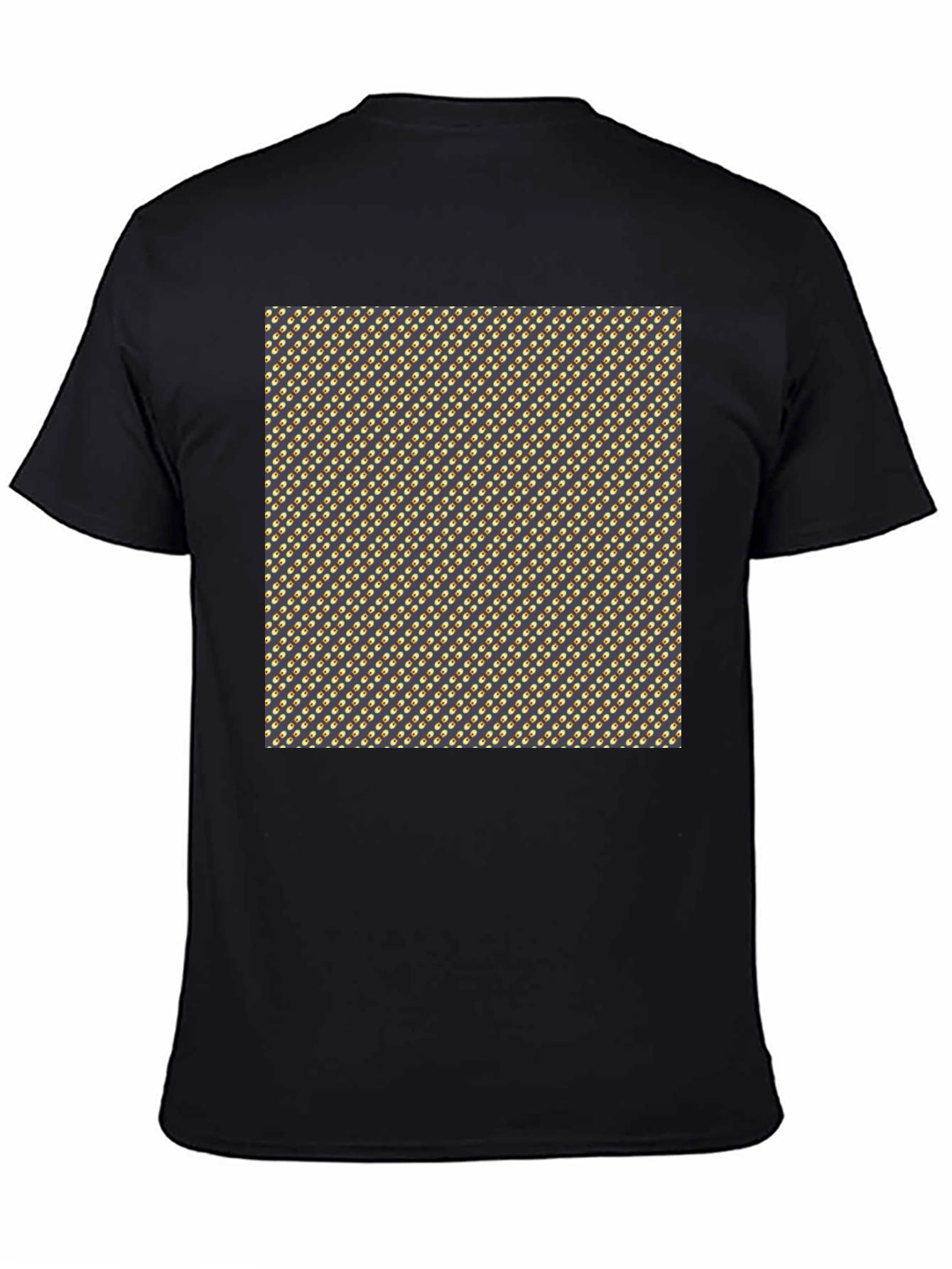 Stylish Black Tee with Unique Pattern