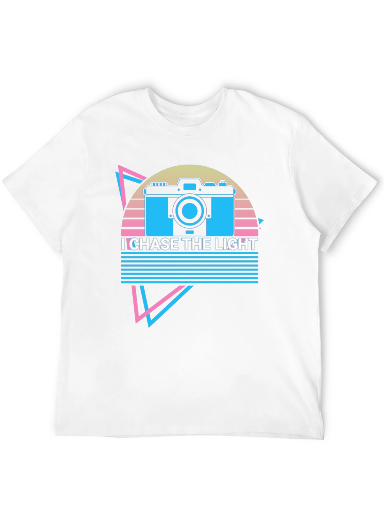I Chase The Light Retro Camera Graphic T-Shirt