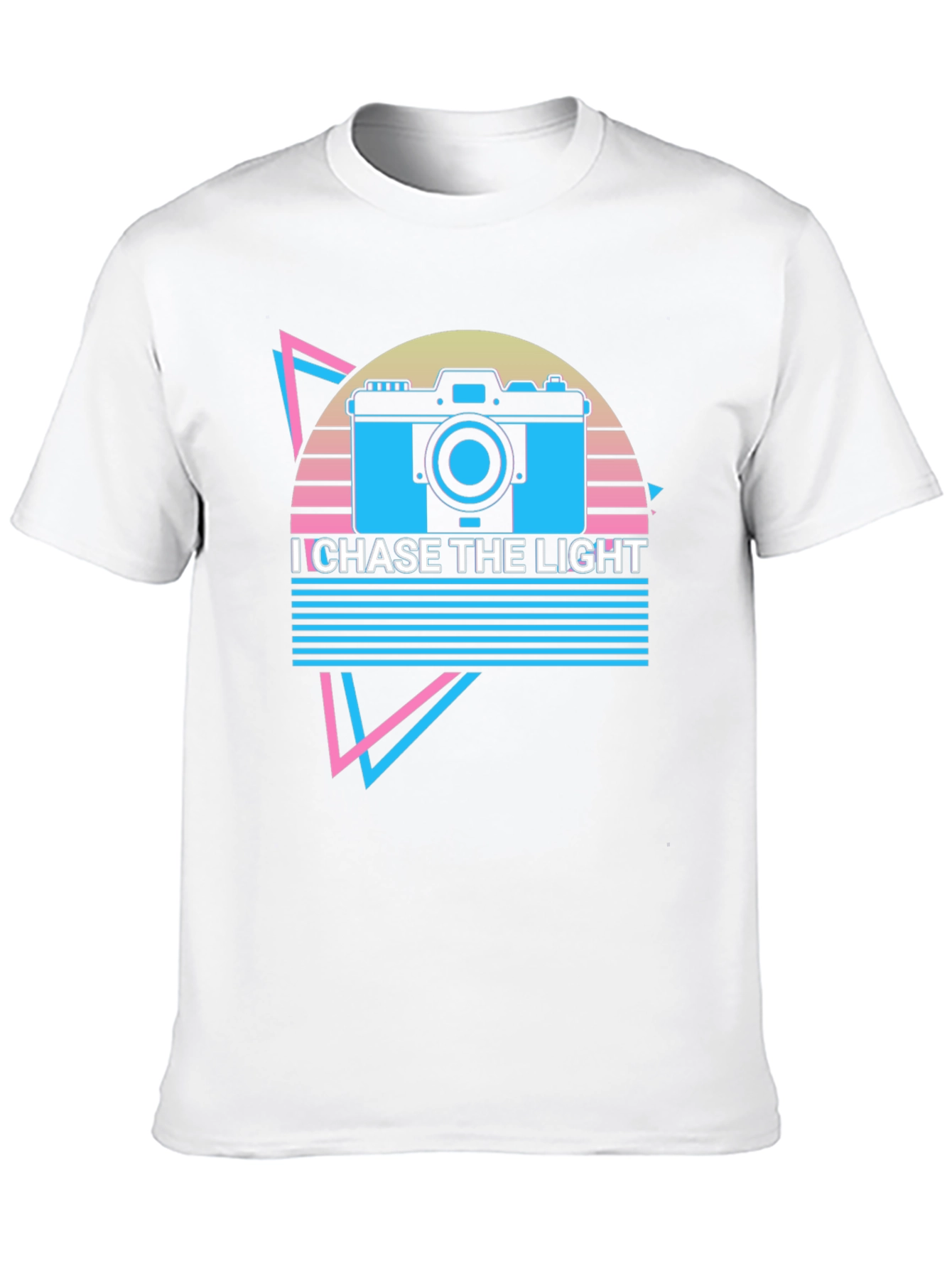 I Chase The Light Retro Camera Graphic T-Shirt